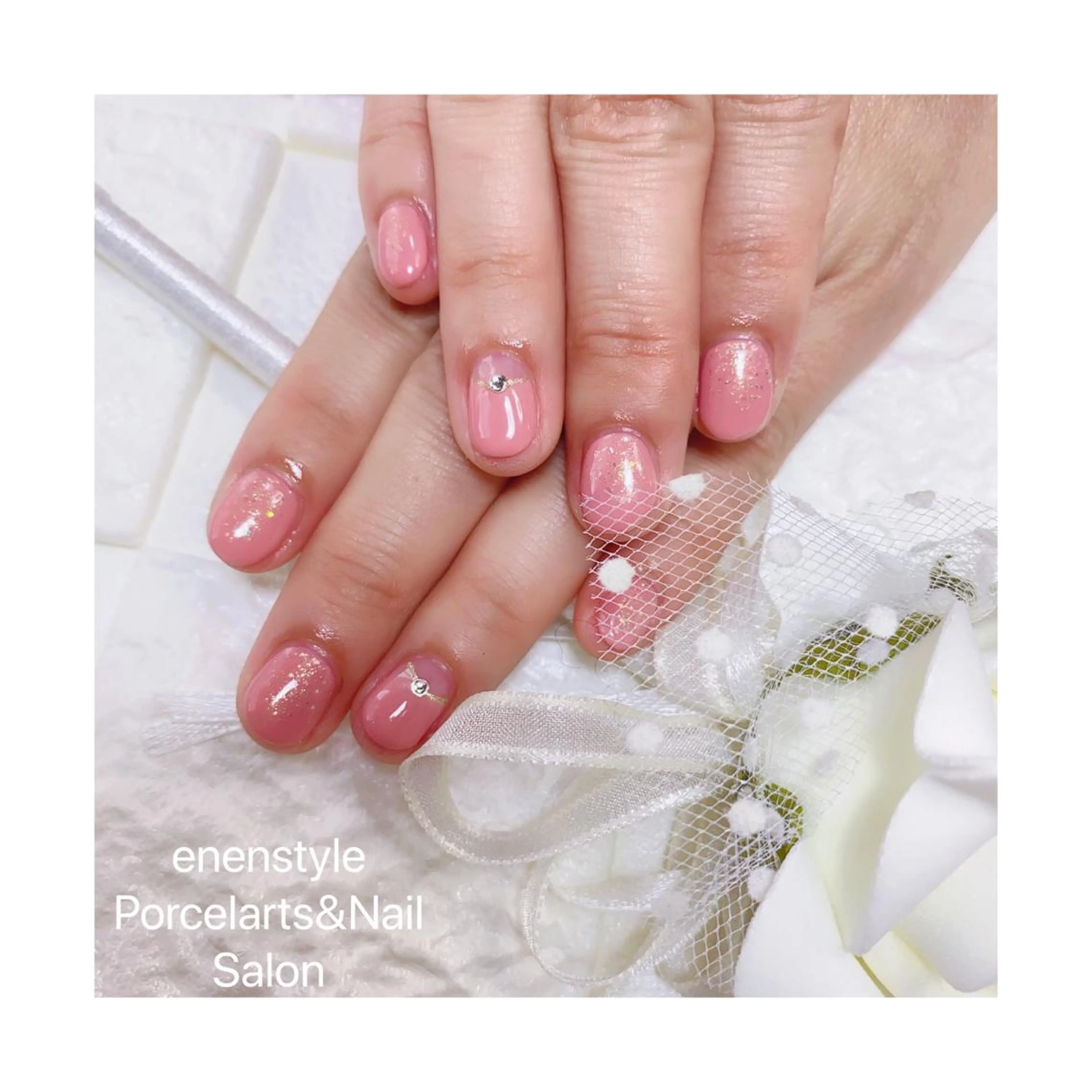 ショート ネイル ハンドネイル 👑enen style👑のネイルデザイン