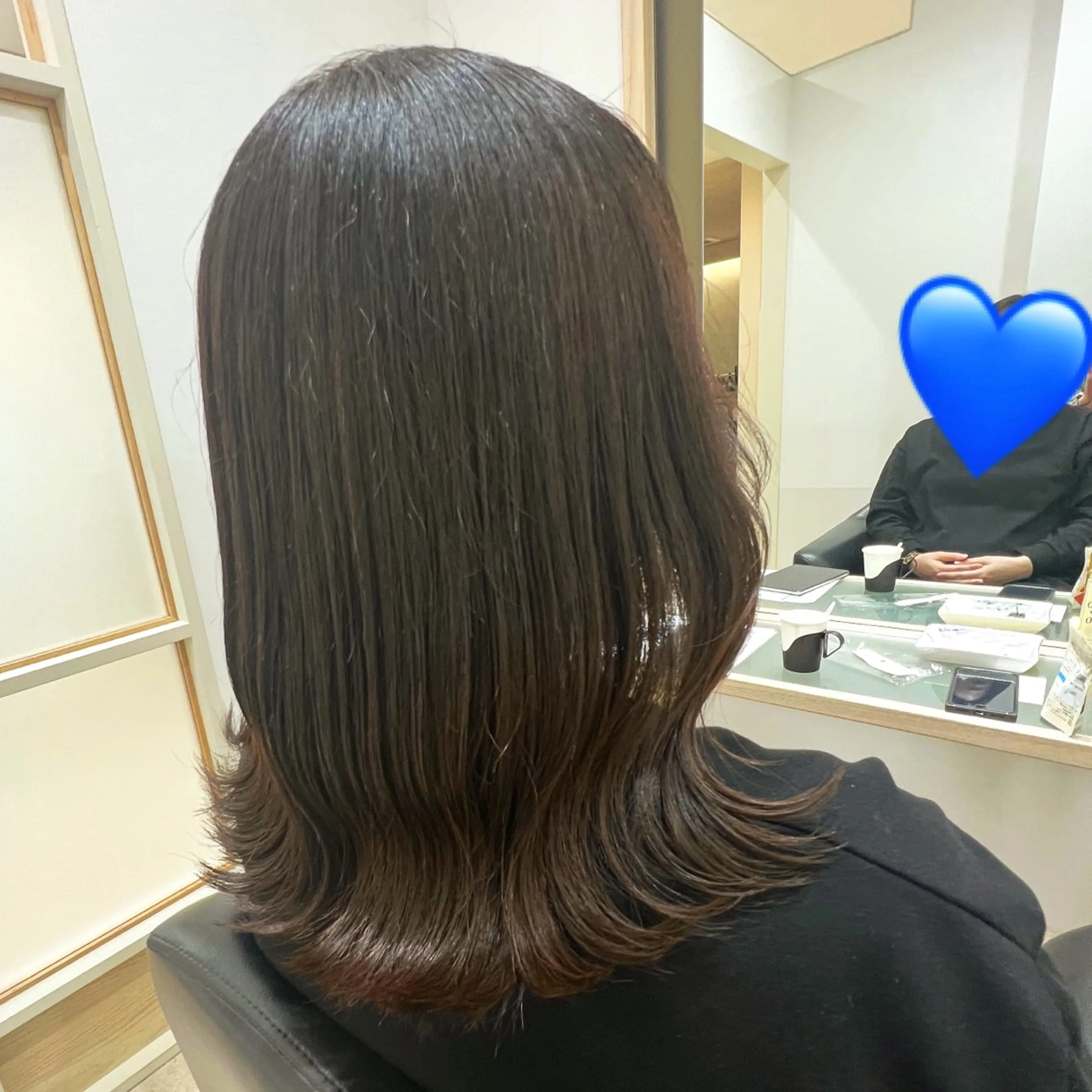 ミディアム カット ヘアカラー トリートメント 髪質改善/レイヤー カット🩵Ami🩵のヘアスタイル