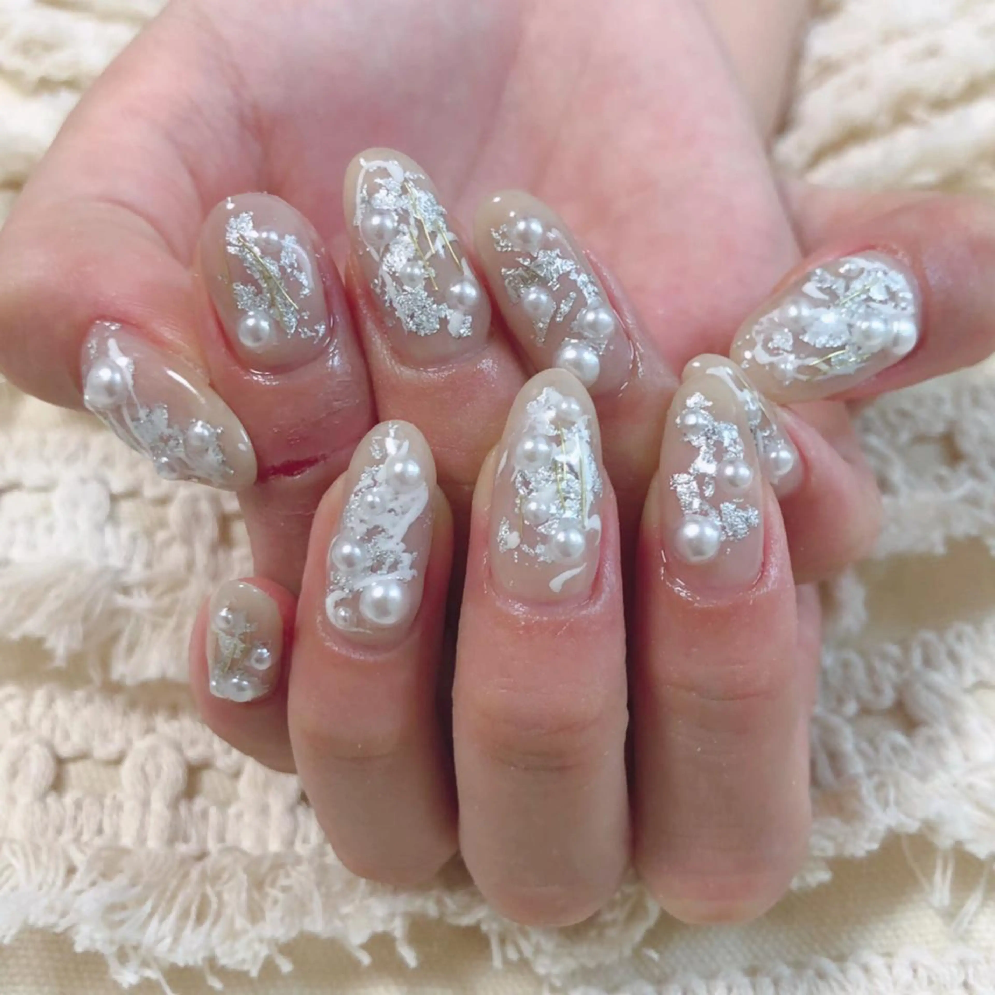 ネイル シルバー ハンドネイル MAYME TAMAKIのネイルデザイン