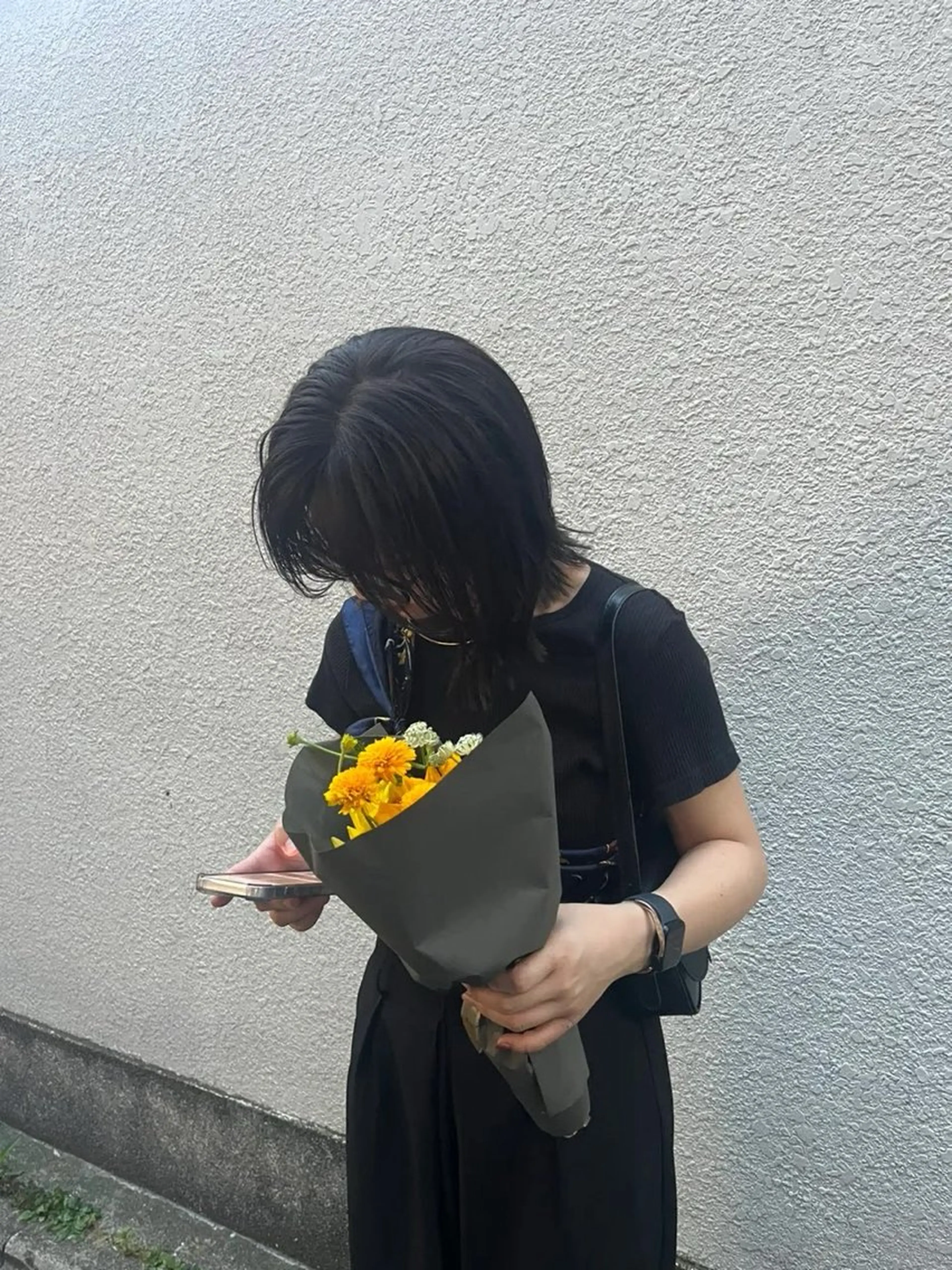 【🌒黒染めじゃない暗い地毛風カラー🌑】ワンカラー+(初めての無料トリートメント付の写真