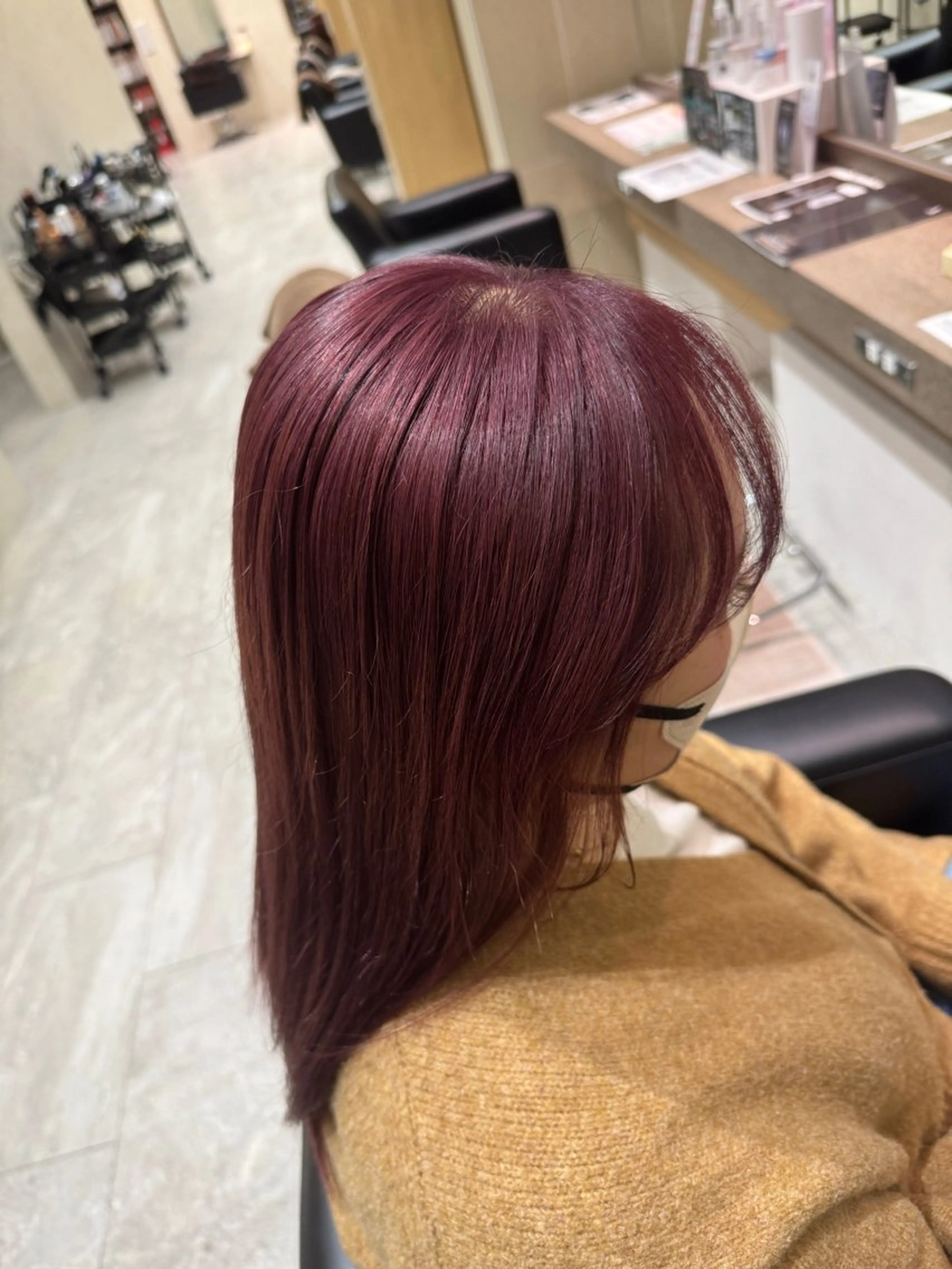 セミロング カラー ラベンダーカラー ピンクカラー ピンクラベンダー ヘアカラー トリートメント sakura❀/板橋 モデル募集中🪄︎︎のヘアスタイル