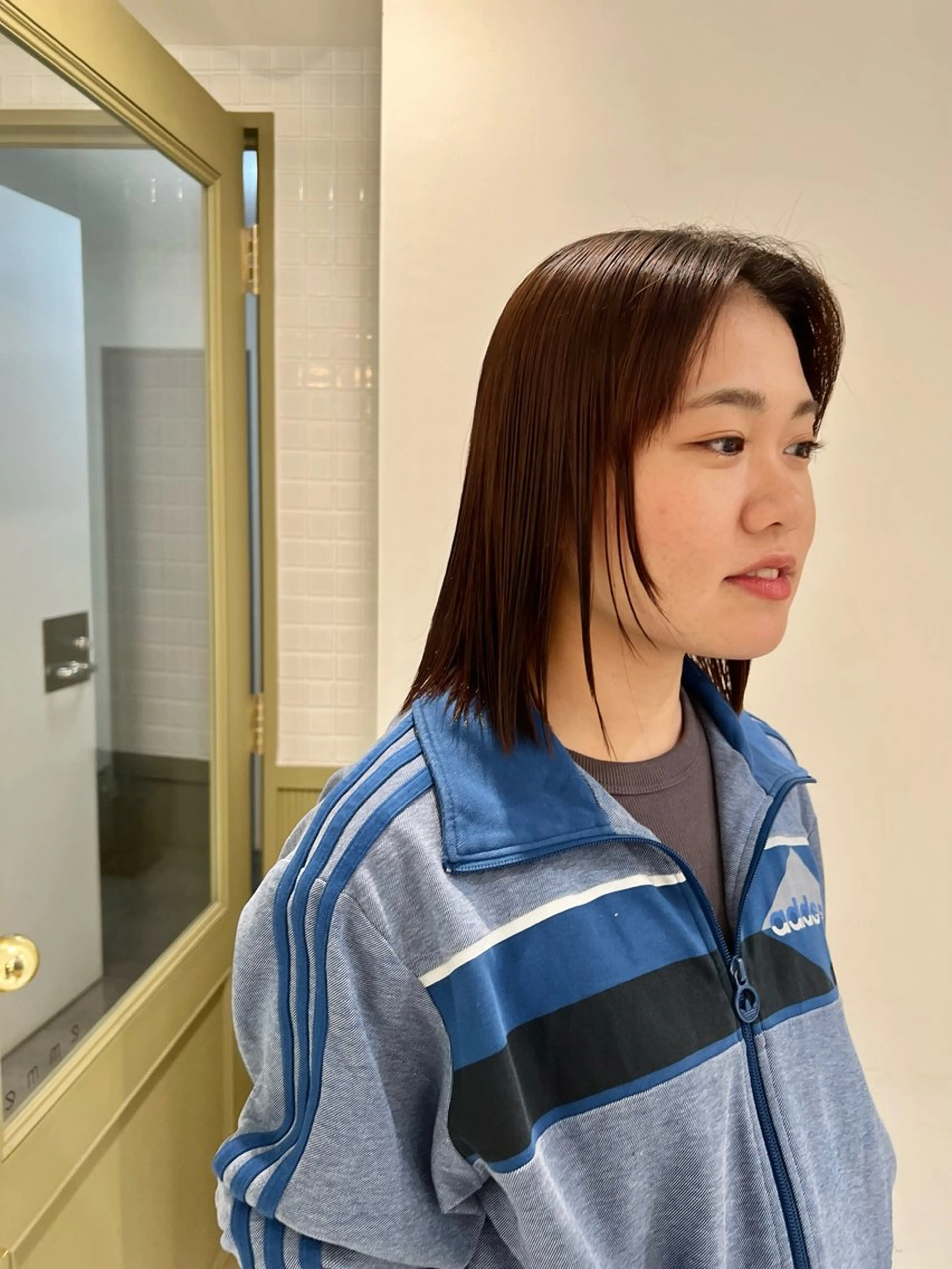 ミディアム パーマ ミディアムパーマ ストレートパーマ パーマ メンズカット /パーマ🍀田畑玖音のヘアスタイル