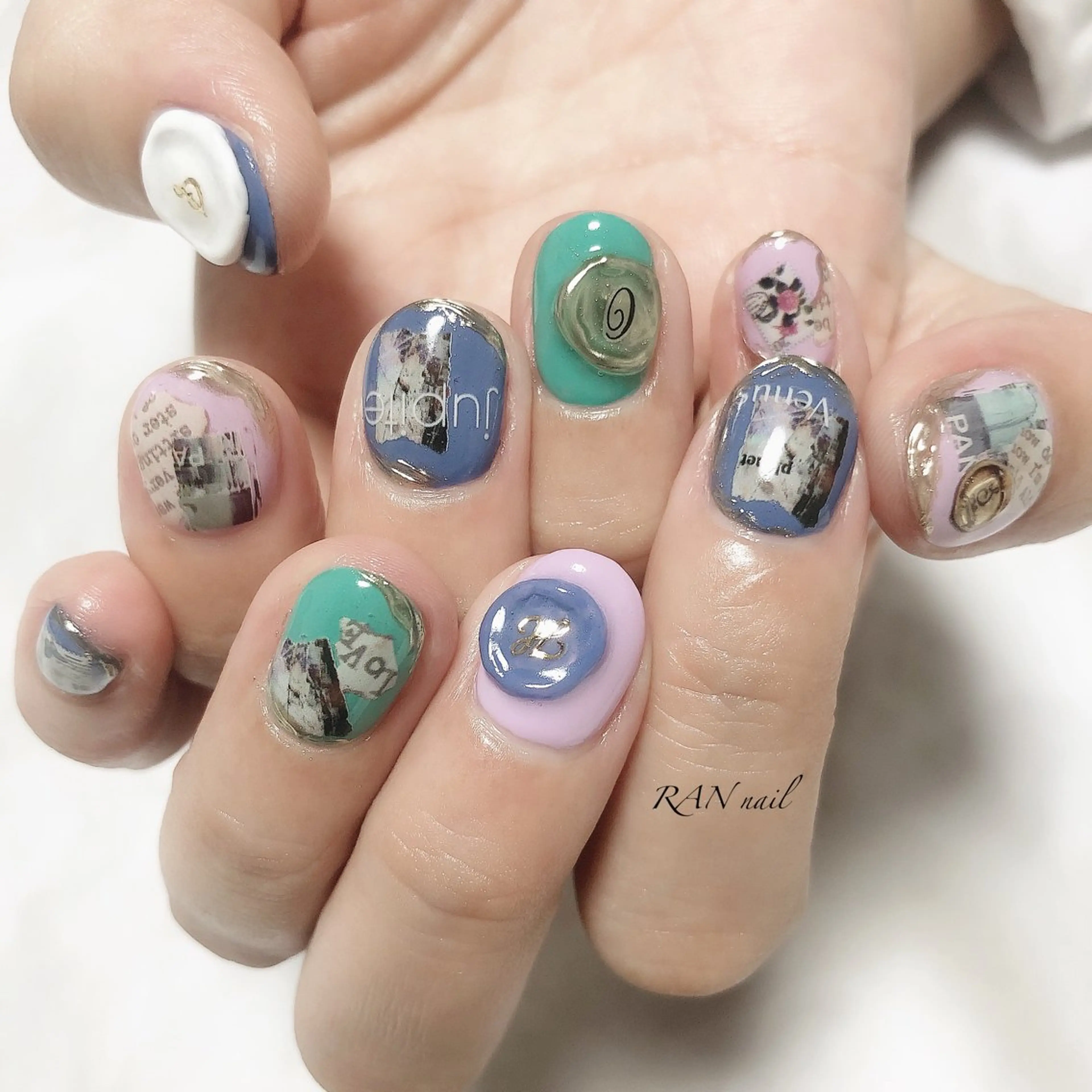 ネイル ジェルネイル ミラーネイル RAN nail 〜ランネイル〜所属・RAN nailのネイルデザイン