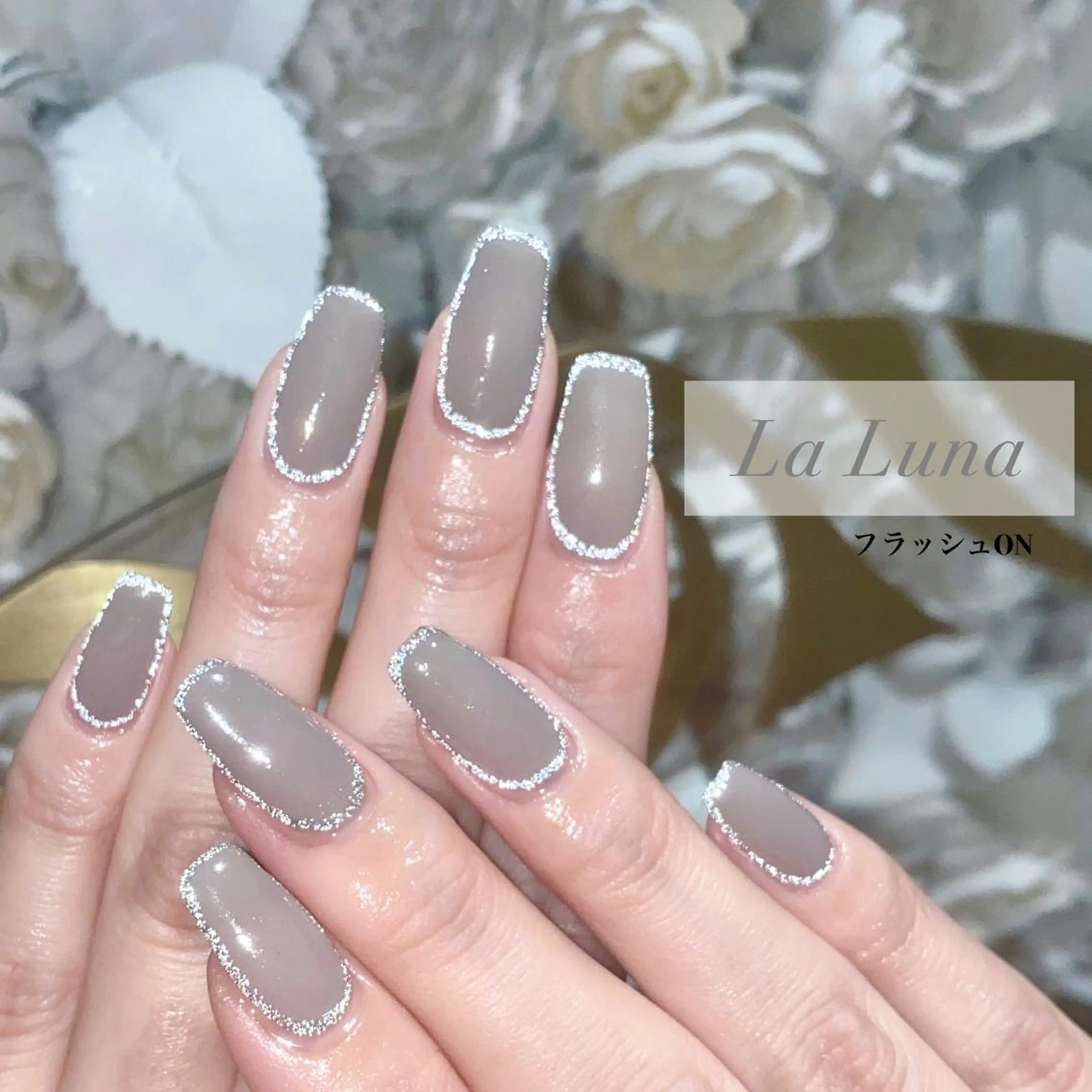 ネイル ラメ(グリッター) ＬａＬｕｎａ🌙 Natsukiのネイルデザイン