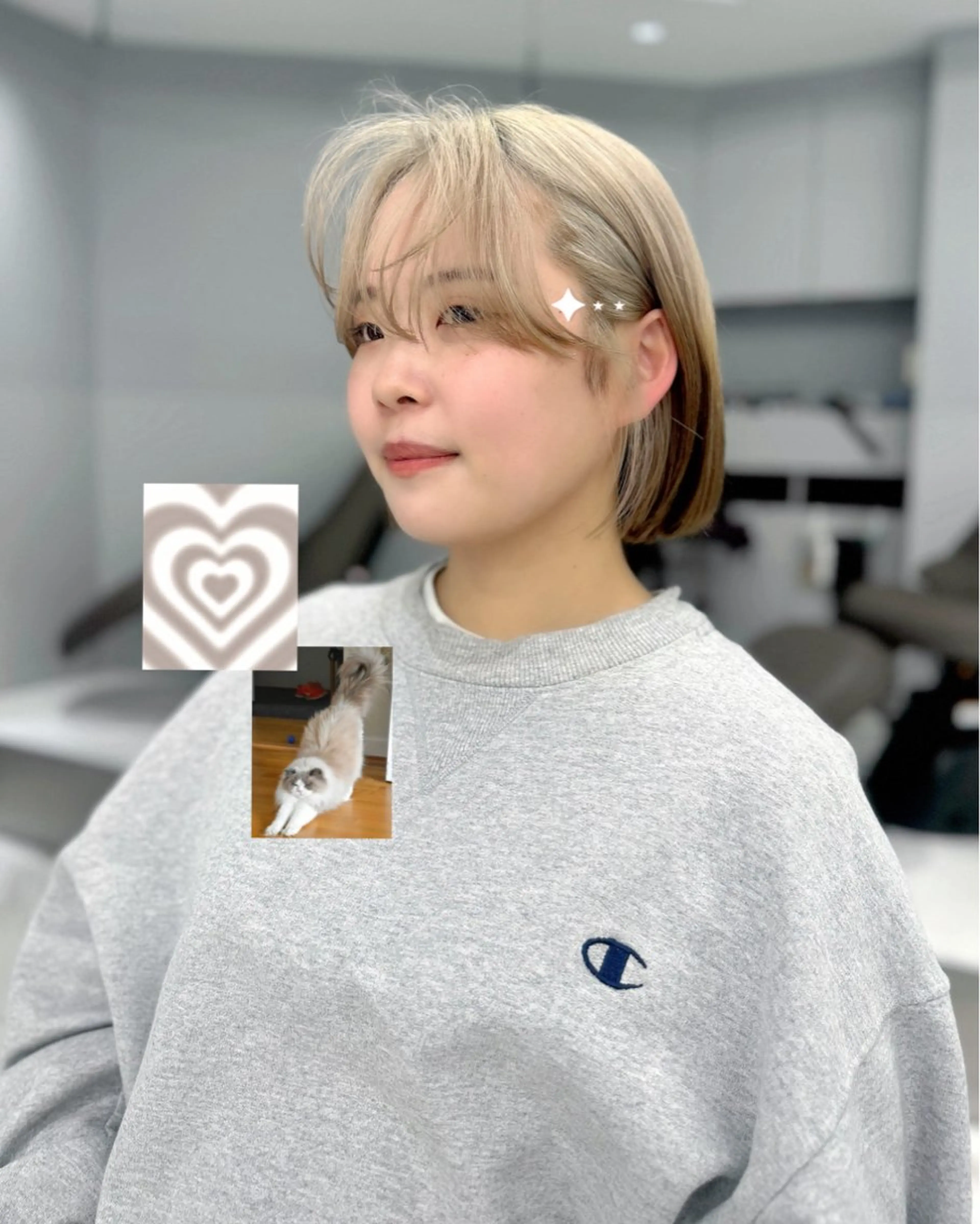 ミディアム カラー カットモデル 🎀🩵RISAのヘアスタイル