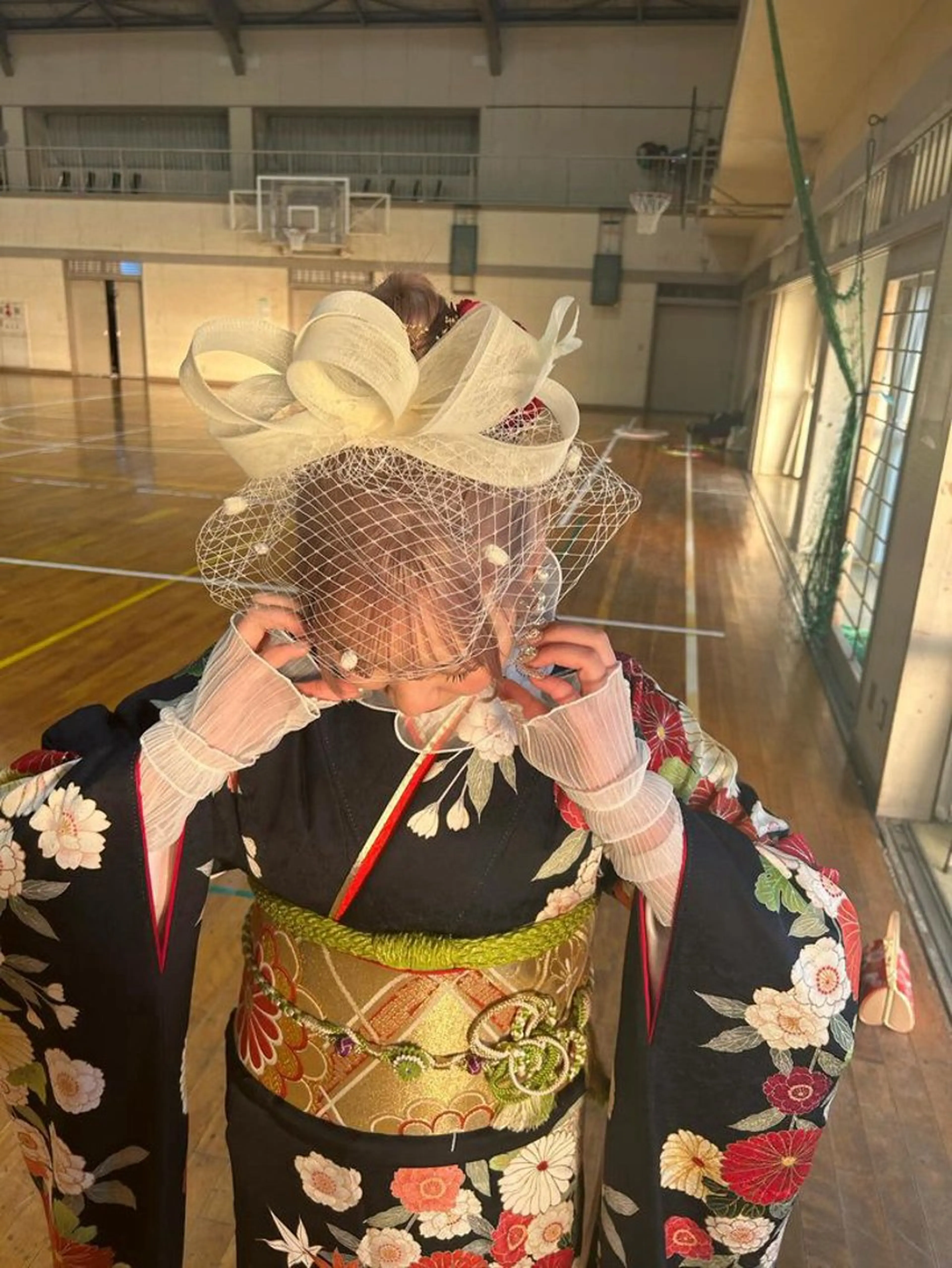 セミロング ヘアセット 卒業式ヘアセット🎀 ヘアアレンジのヘアスタイル