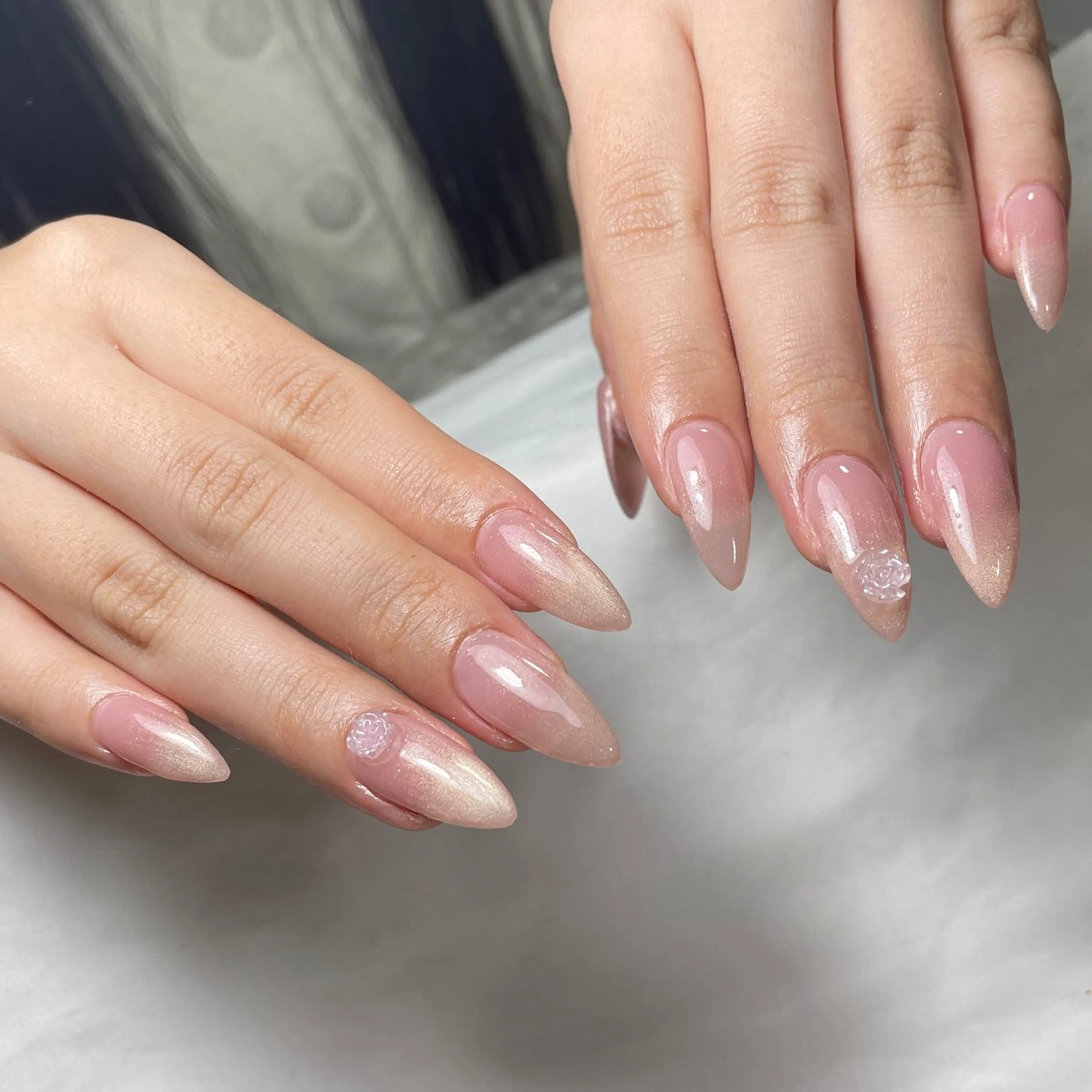 ネイル アートネイル フレンチネイル ジェルネイル グラデーション 韓国ネイル ハンドネイル 久保田 マリコのネイルデザイン