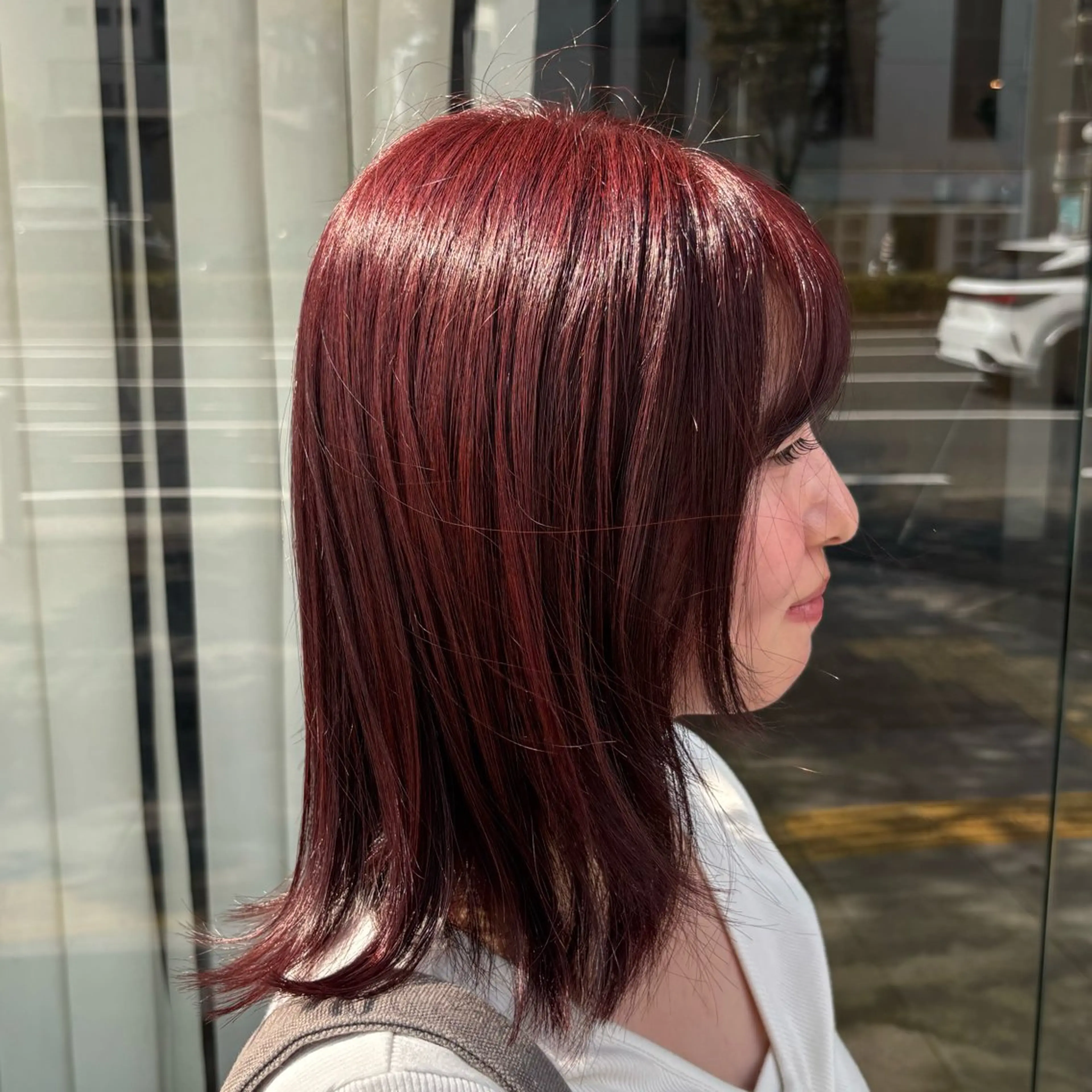 ミディアム カラー ブリーチ ブリーチなしカラー ヘアカラー BELO OSAKA マオのヘアスタイル