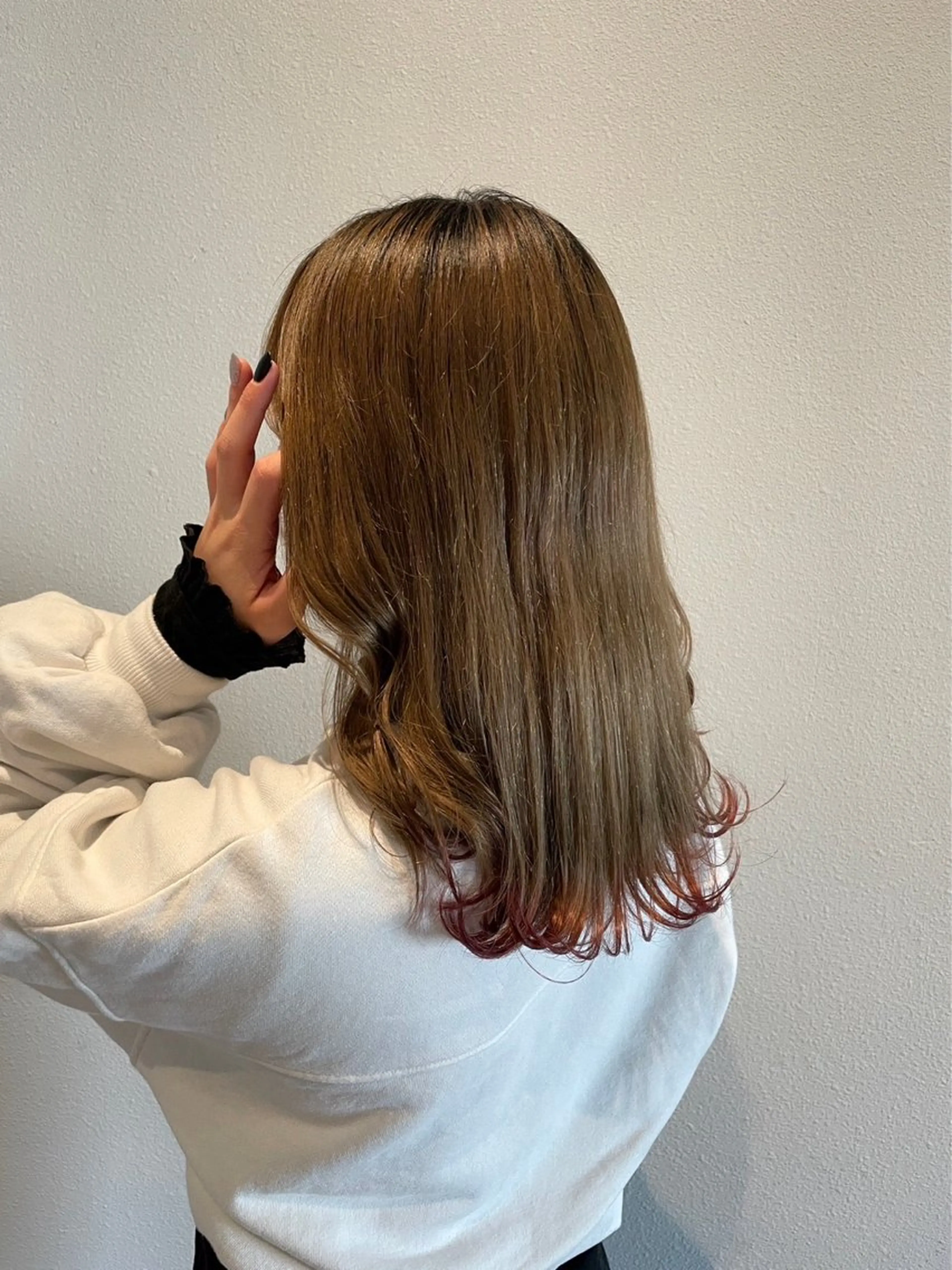 ミディアム カラー 🩷愛咲🩷レイヤー /透明感カラーのヘアスタイル