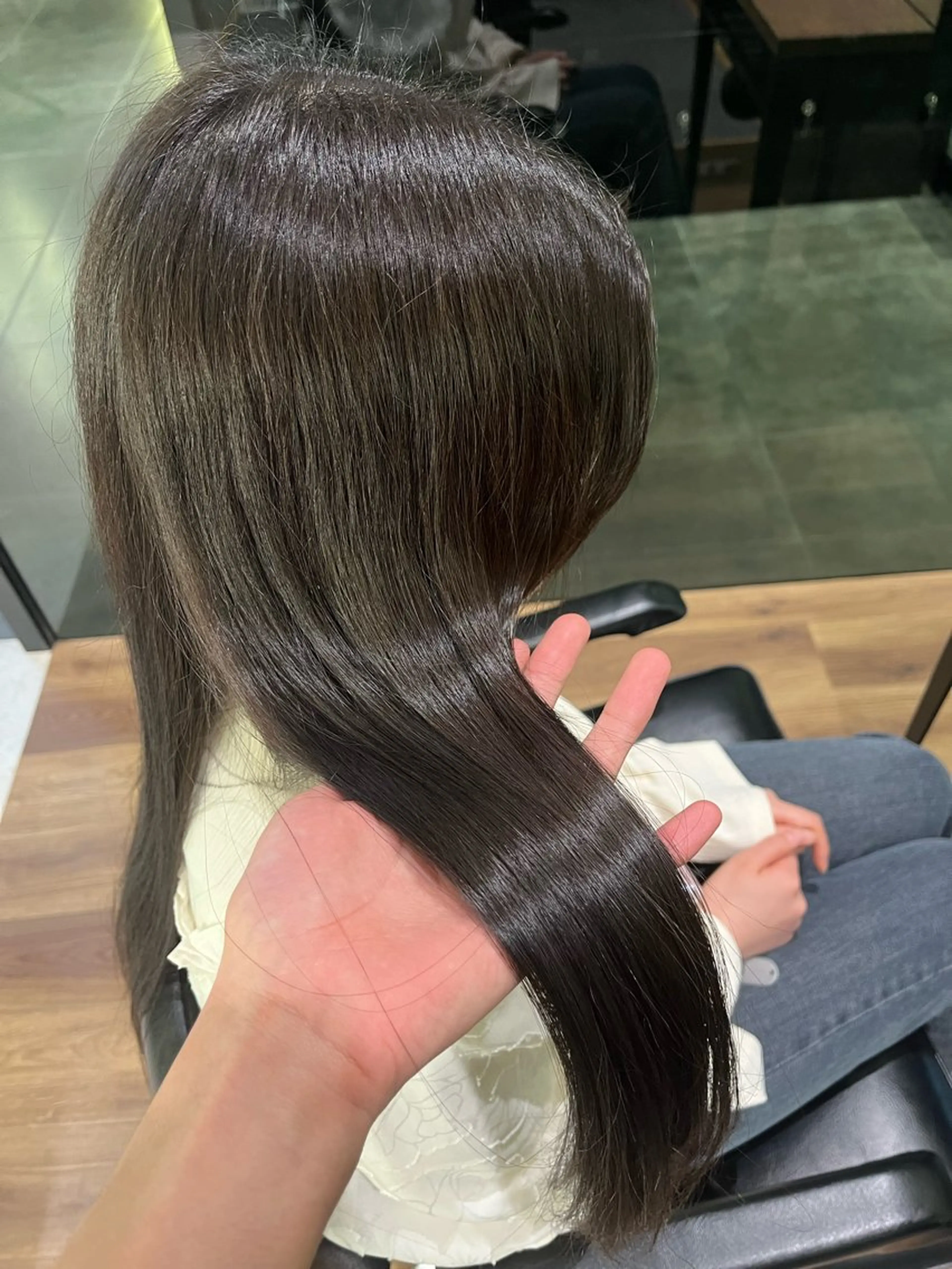 カラー 縮毛矯正/韓国風ヘア /ツバキのヘアスタイル