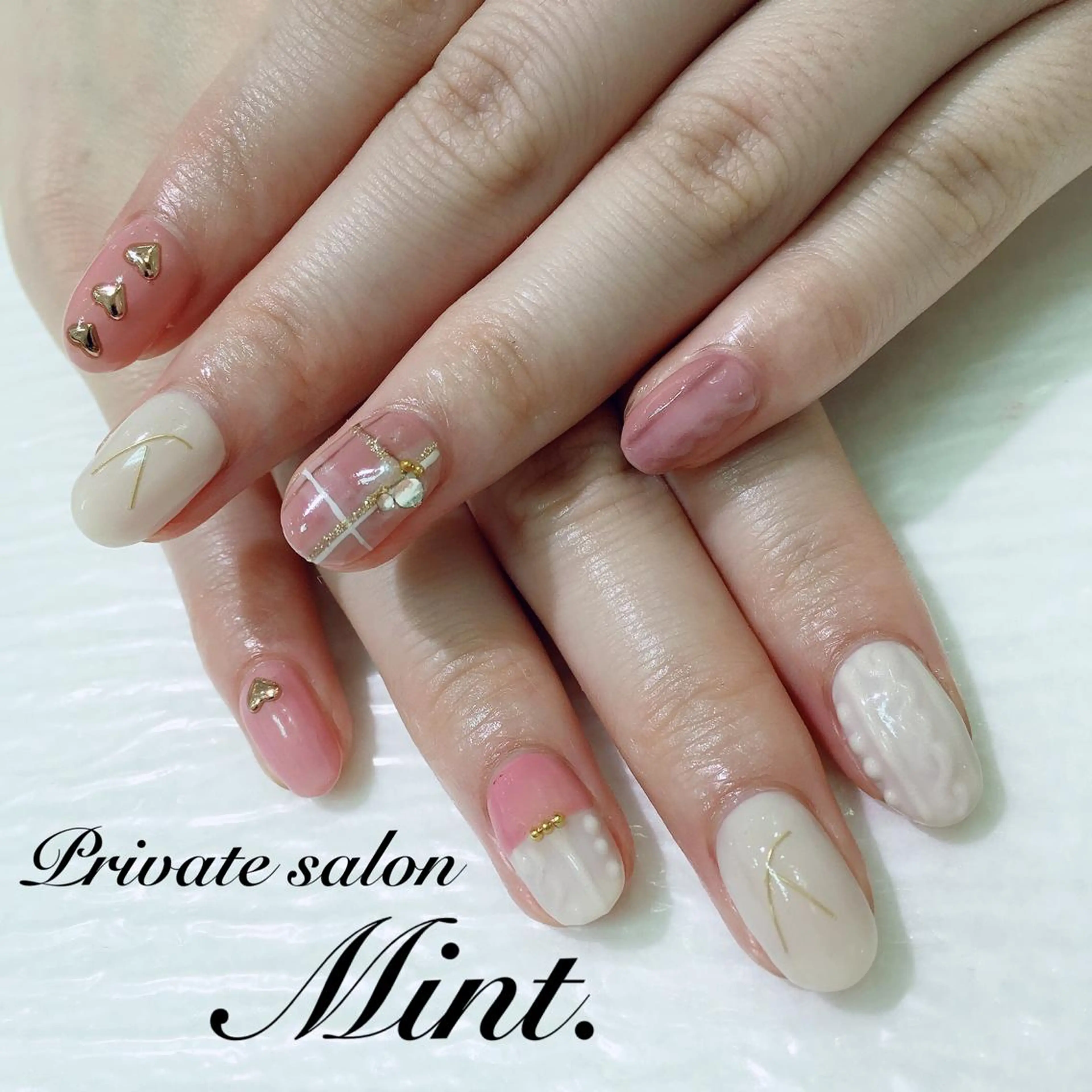 ショート ネイル ジェルネイル ハンドネイル Mint. nailのネイルデザイン