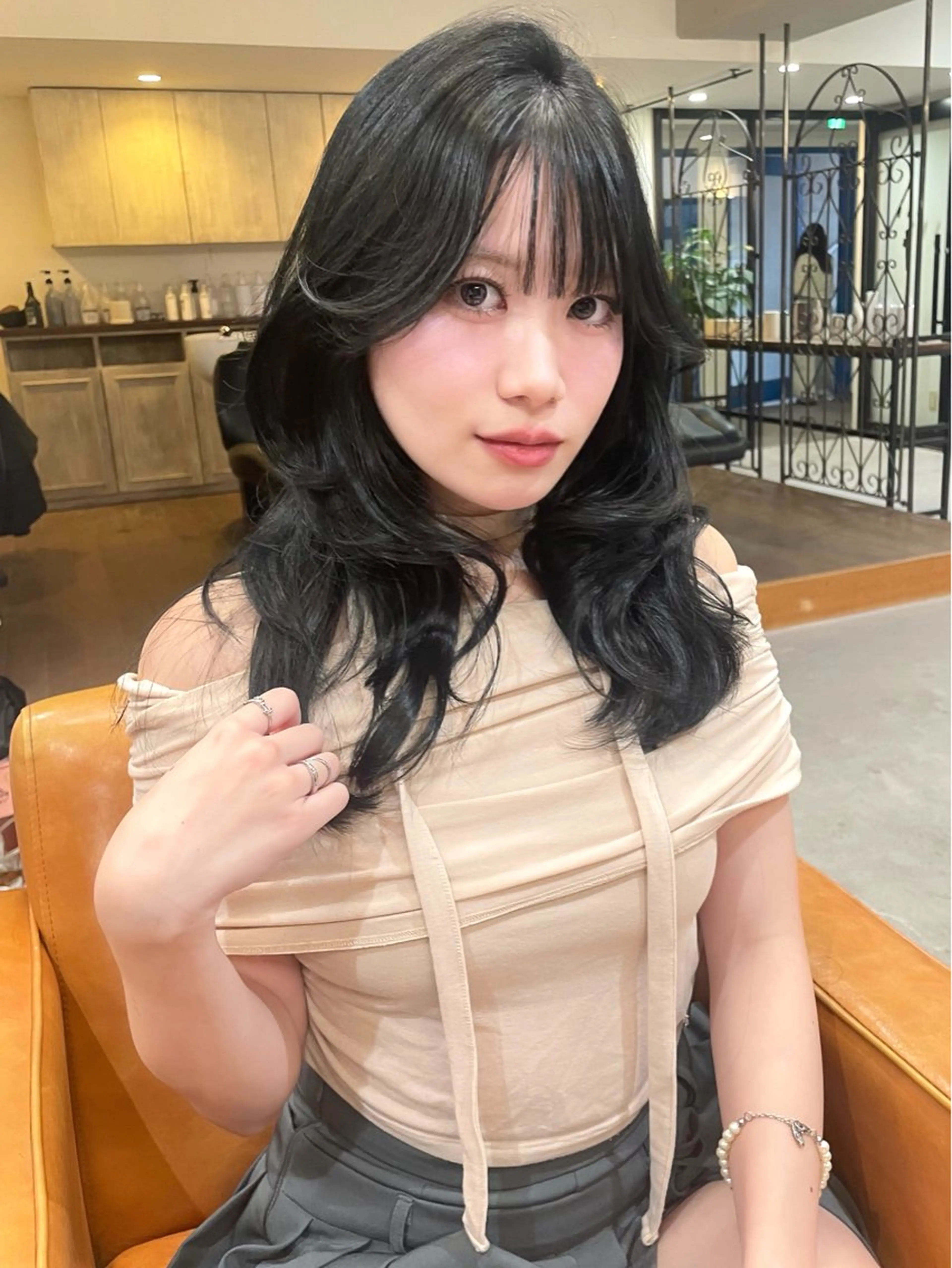 ミディアム 梅田韓国ヘア kiara🩷彡のヘアスタイル