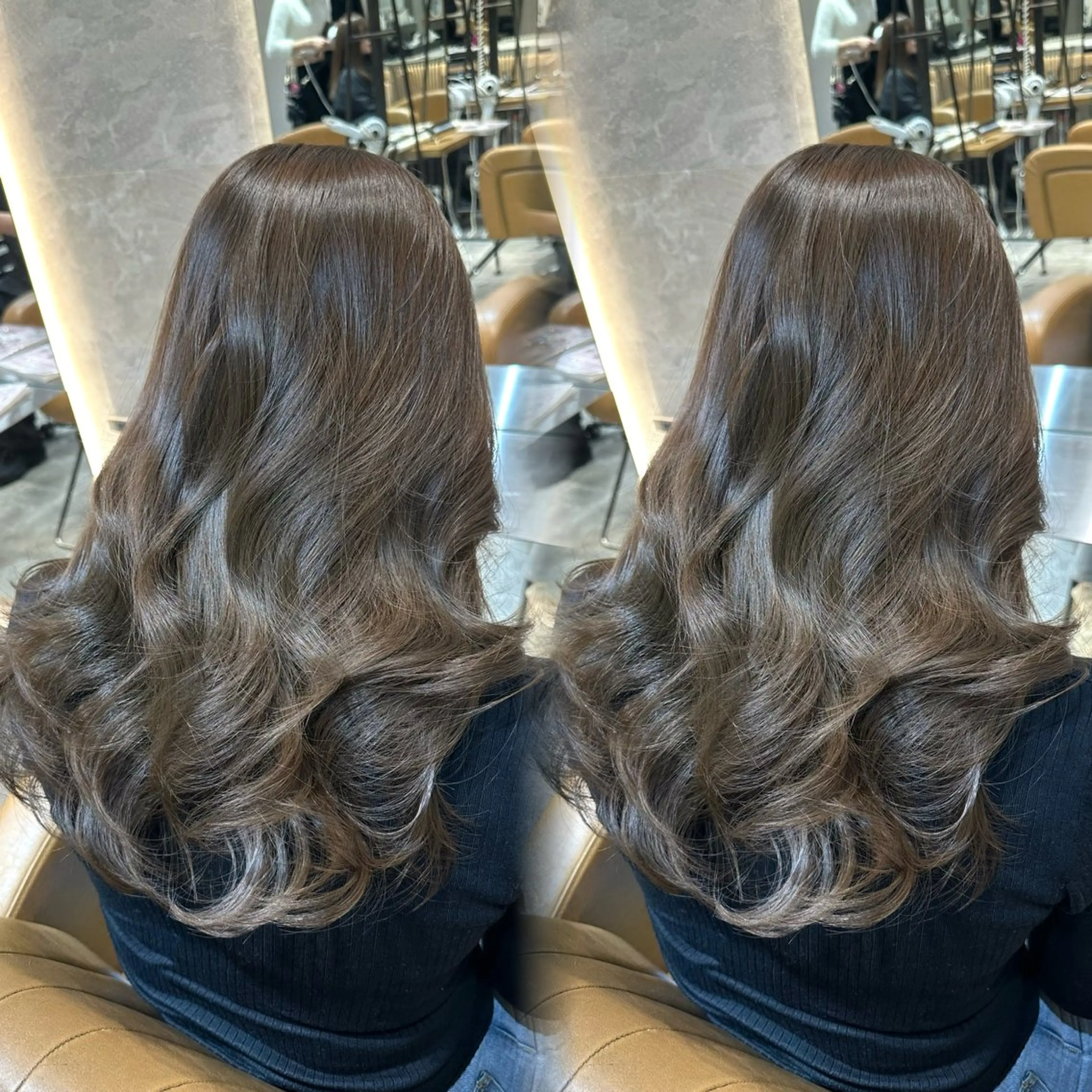 ロング 髪質改善 カット ヘアカラー トリートメント ヘアセット 銀座副店長/レイヤー /髪質改善/田島のヘアスタイル