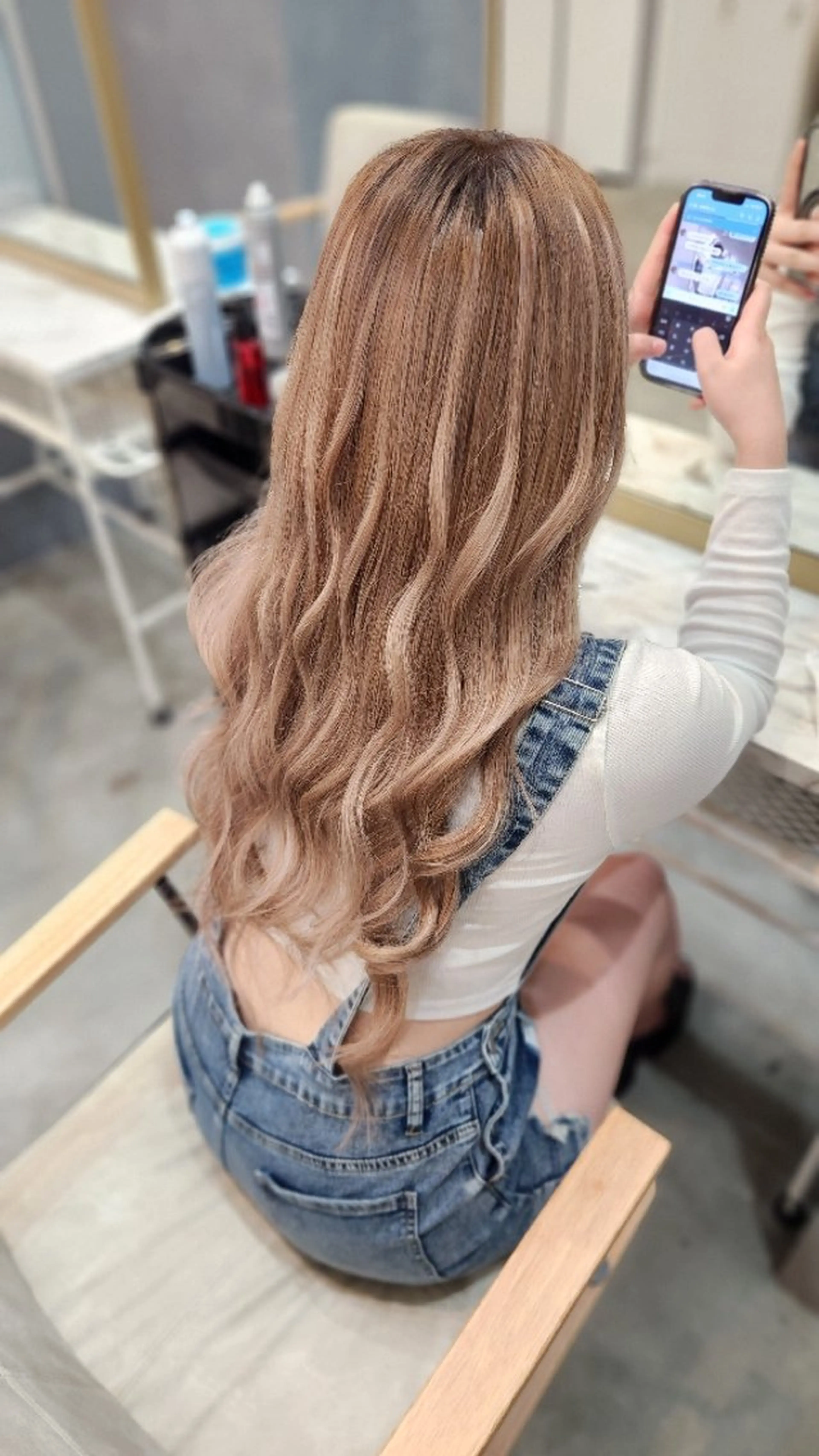 馴染ませカット+カラー+シールエクステ40本の写真