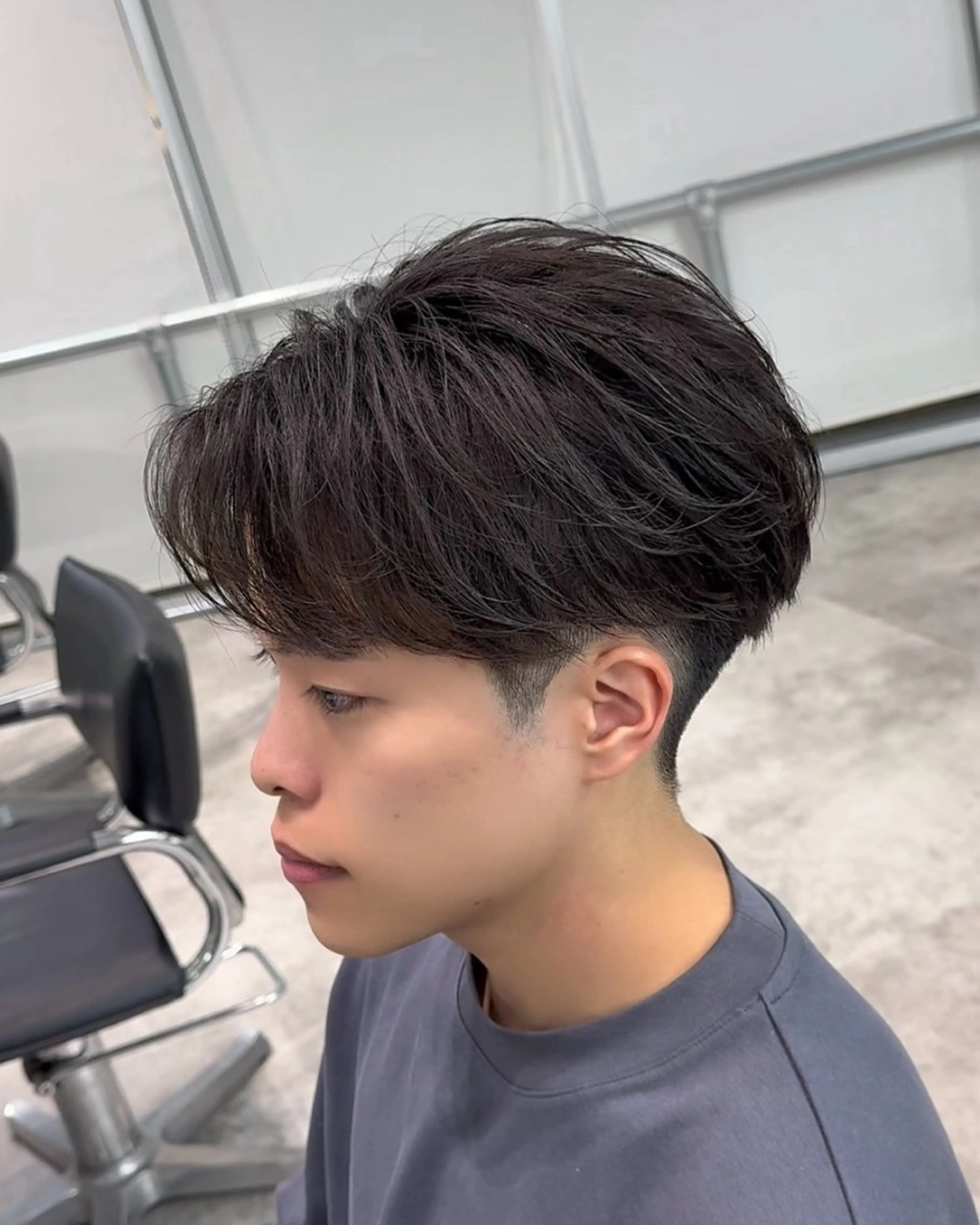 メンズ センターパート 👑原宿メンズパーマ /原宿/かずま👑のヘアスタイル