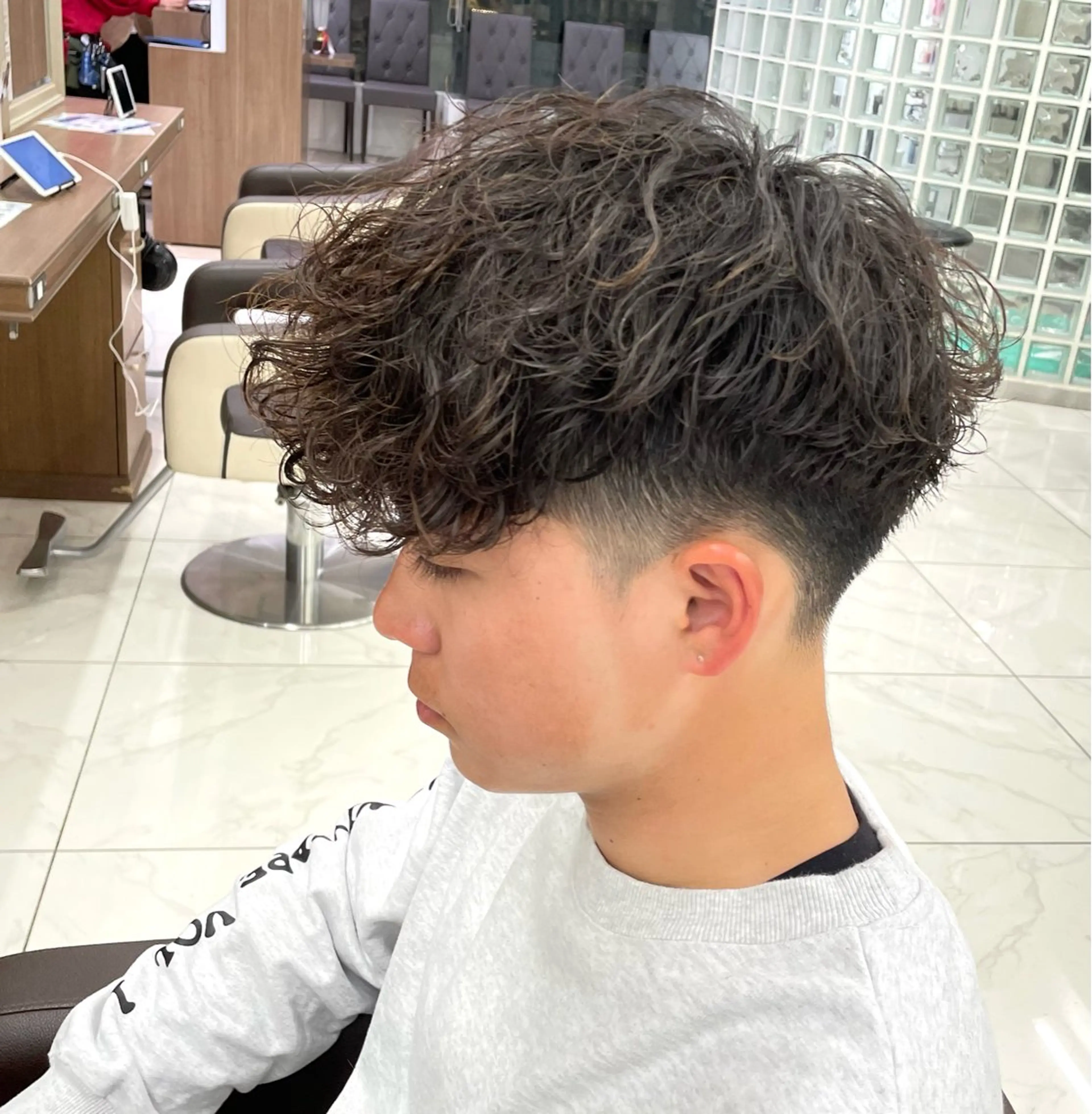 ショート パーマ メンズ カット パーマ 【メンズ特化】 池田大成✂︎のヘアスタイル