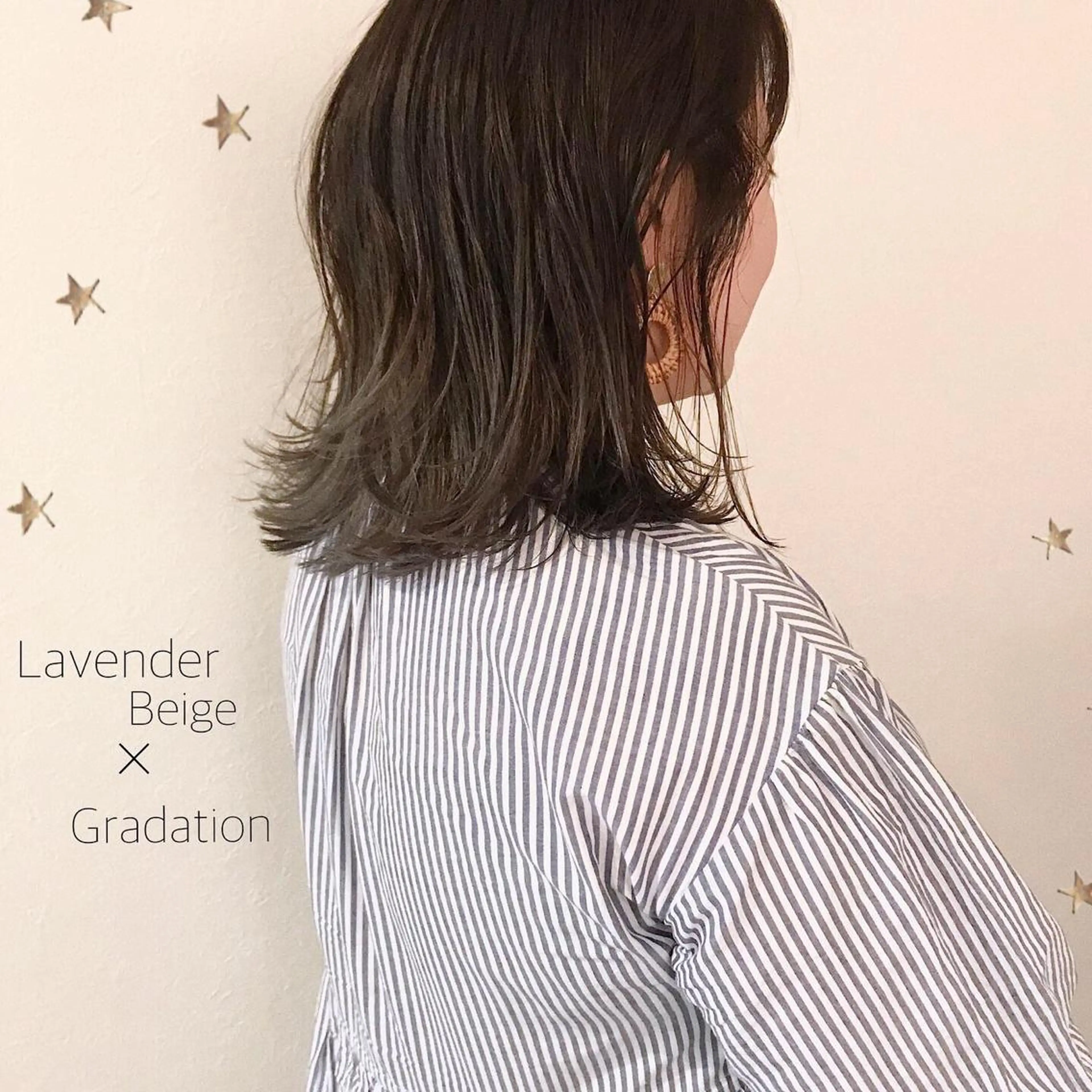 ミディアム カラー 市川 千夏のヘアスタイル