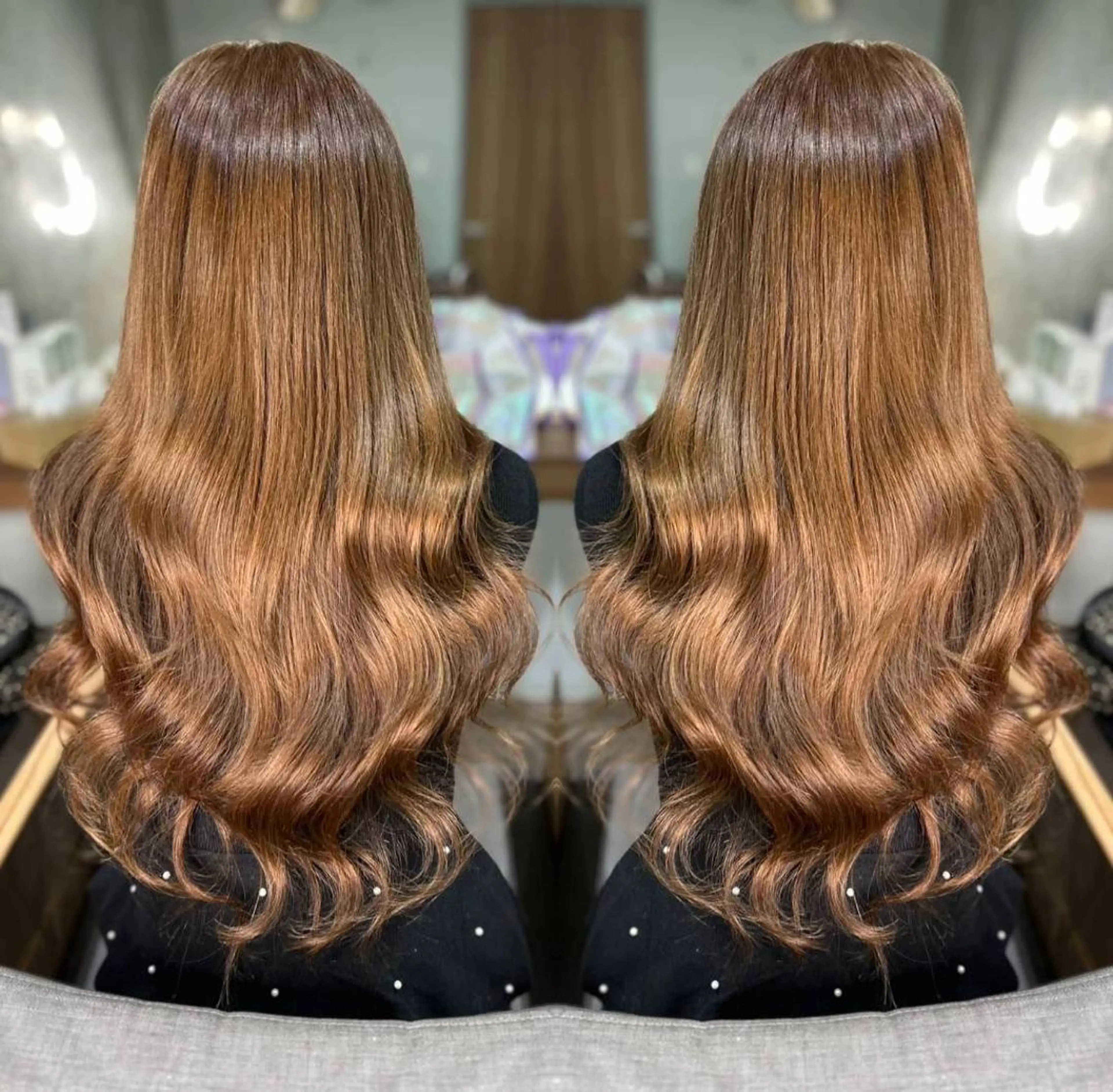 セミロング カラー ヘアアレンジ メンズ エクステ 韓国ヘアならお任せ♡ 馴染ませ達人👸yuのヘアスタイル
