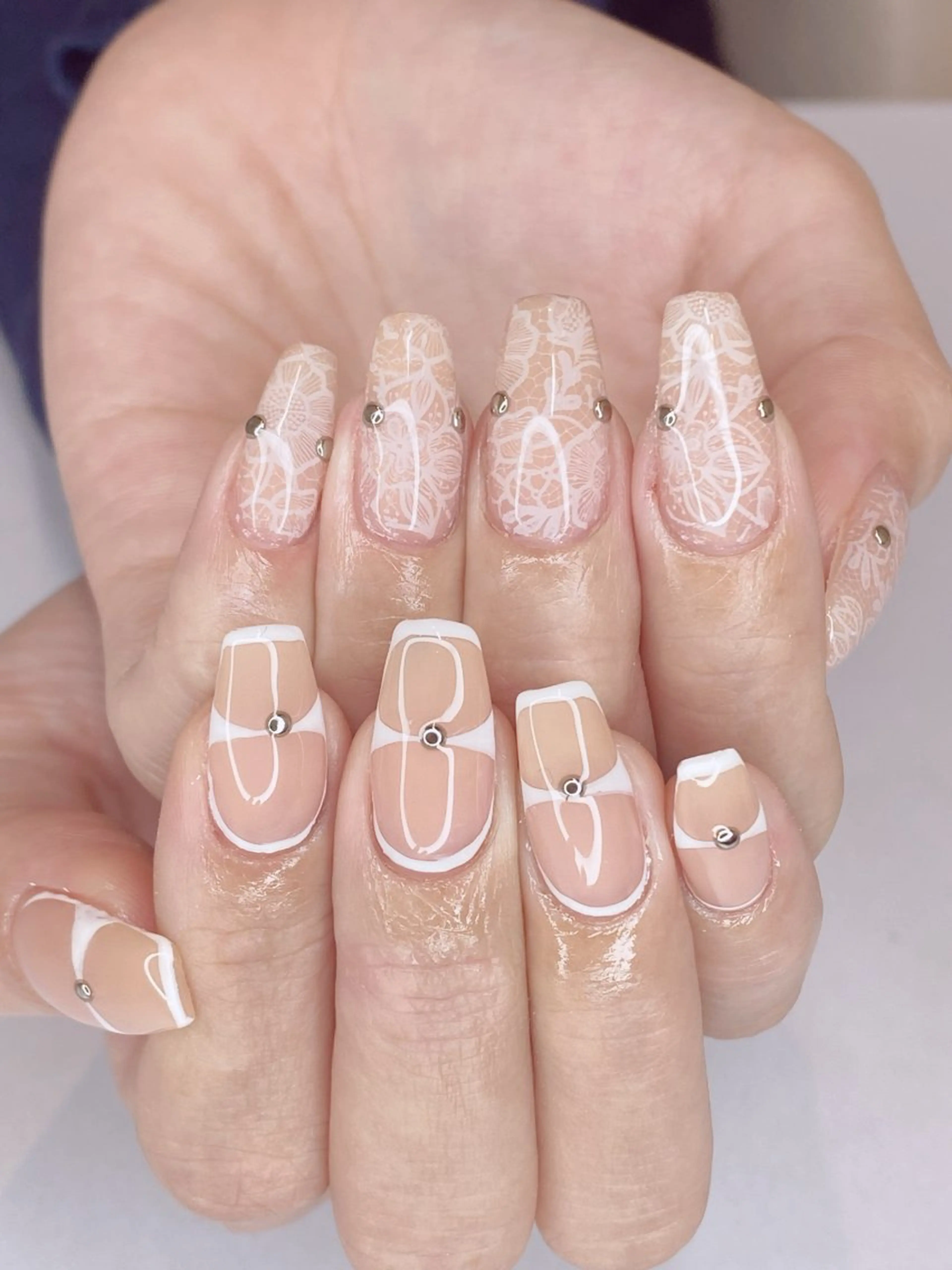 ネイル アートネイル オーロラネイル クリアネイル グラデーション ハート Ｎail Ｓalon ertiのネイルデザイン