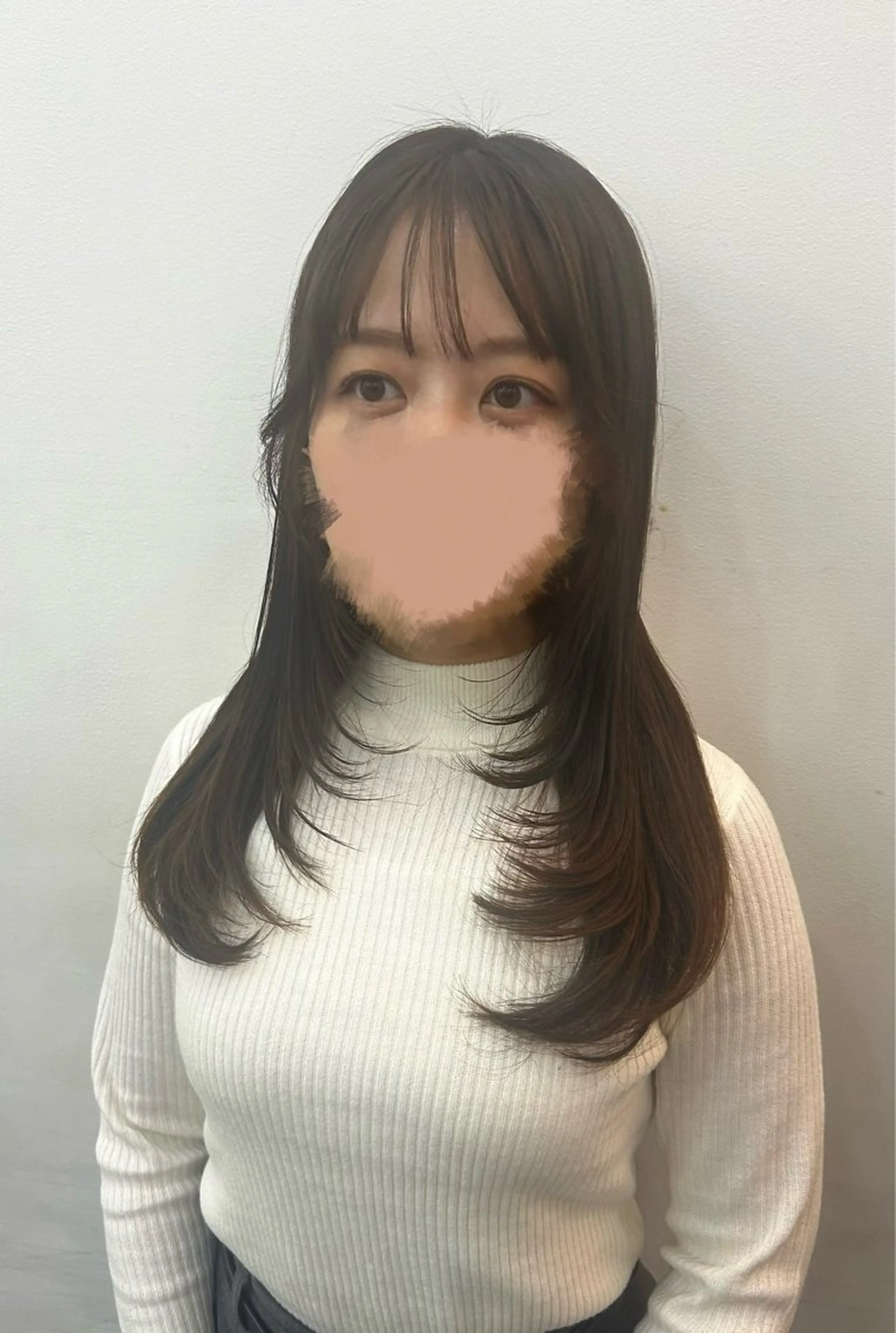 ロング 韓国風ヘア レイヤーカット ロング カット ガーリー×韓国🎀 ⟡.·天野結良⟡.·のヘアスタイル