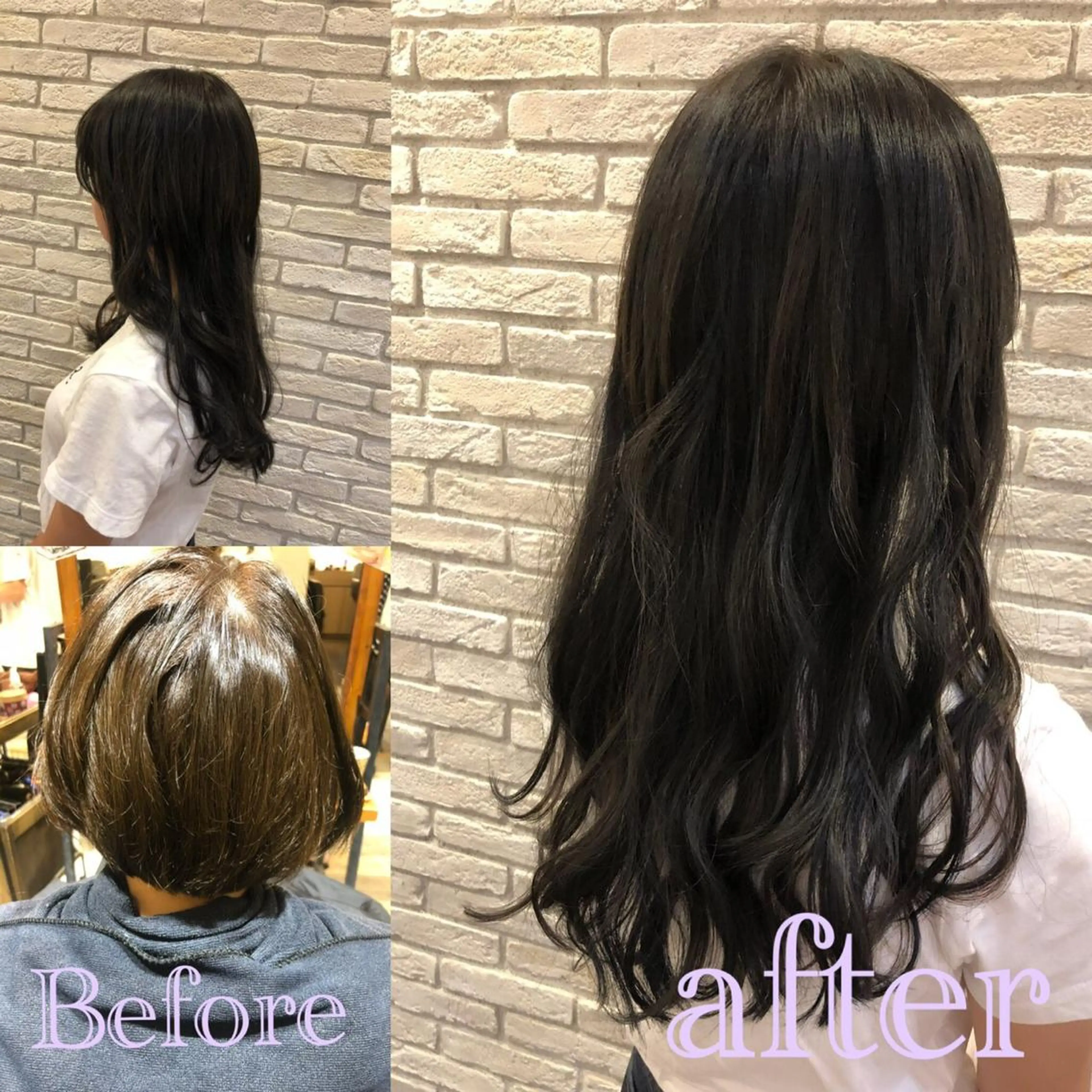 ロング カット ヘアカラー エクステ シールエクステ×美髪 改善/ヨシモトカンジのヘアスタイル