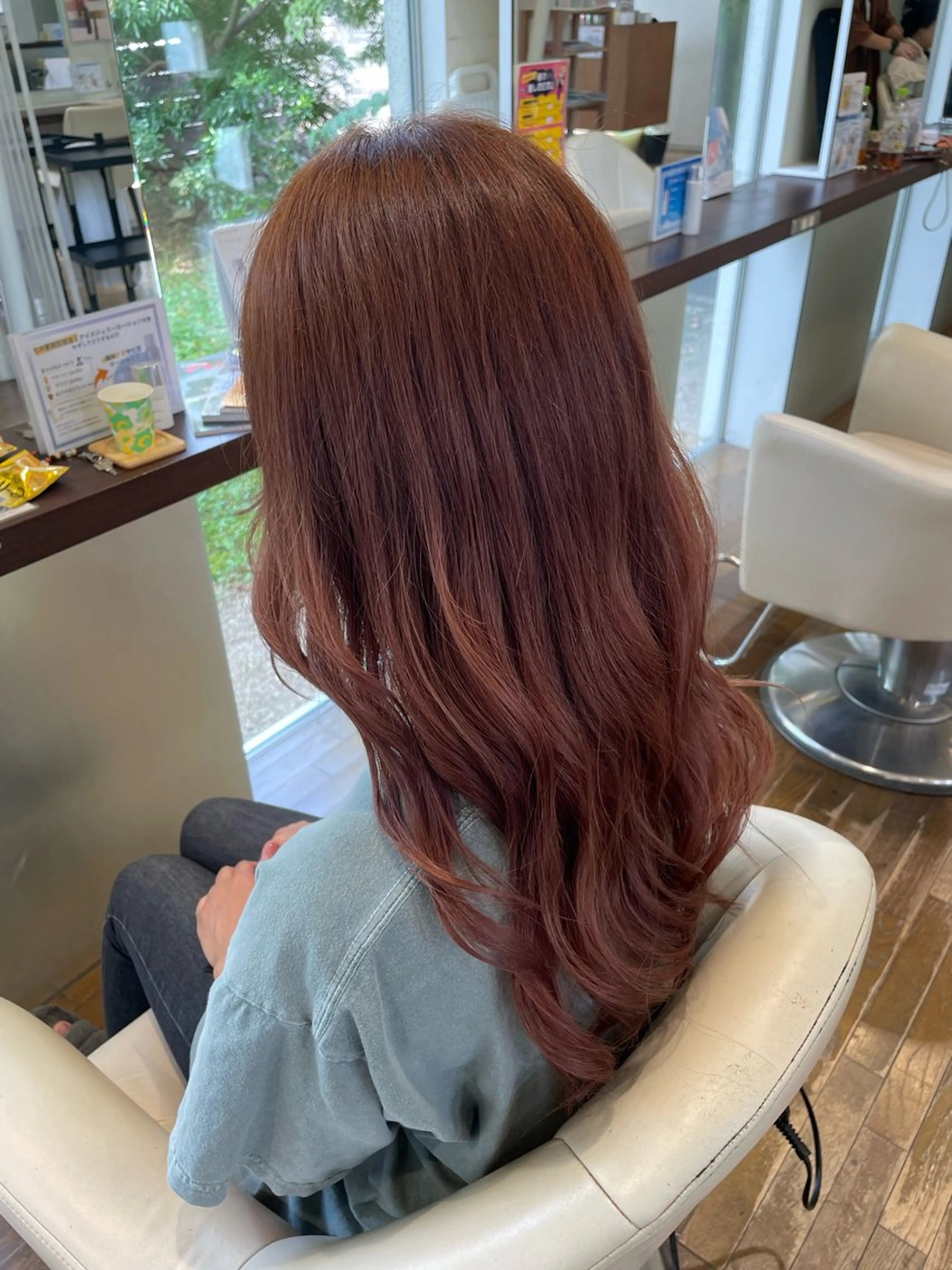 ロング カラー ブラウンカラー ピンクカラー ピンクブラウン LAP.s 中嶋　諒のヘアスタイル