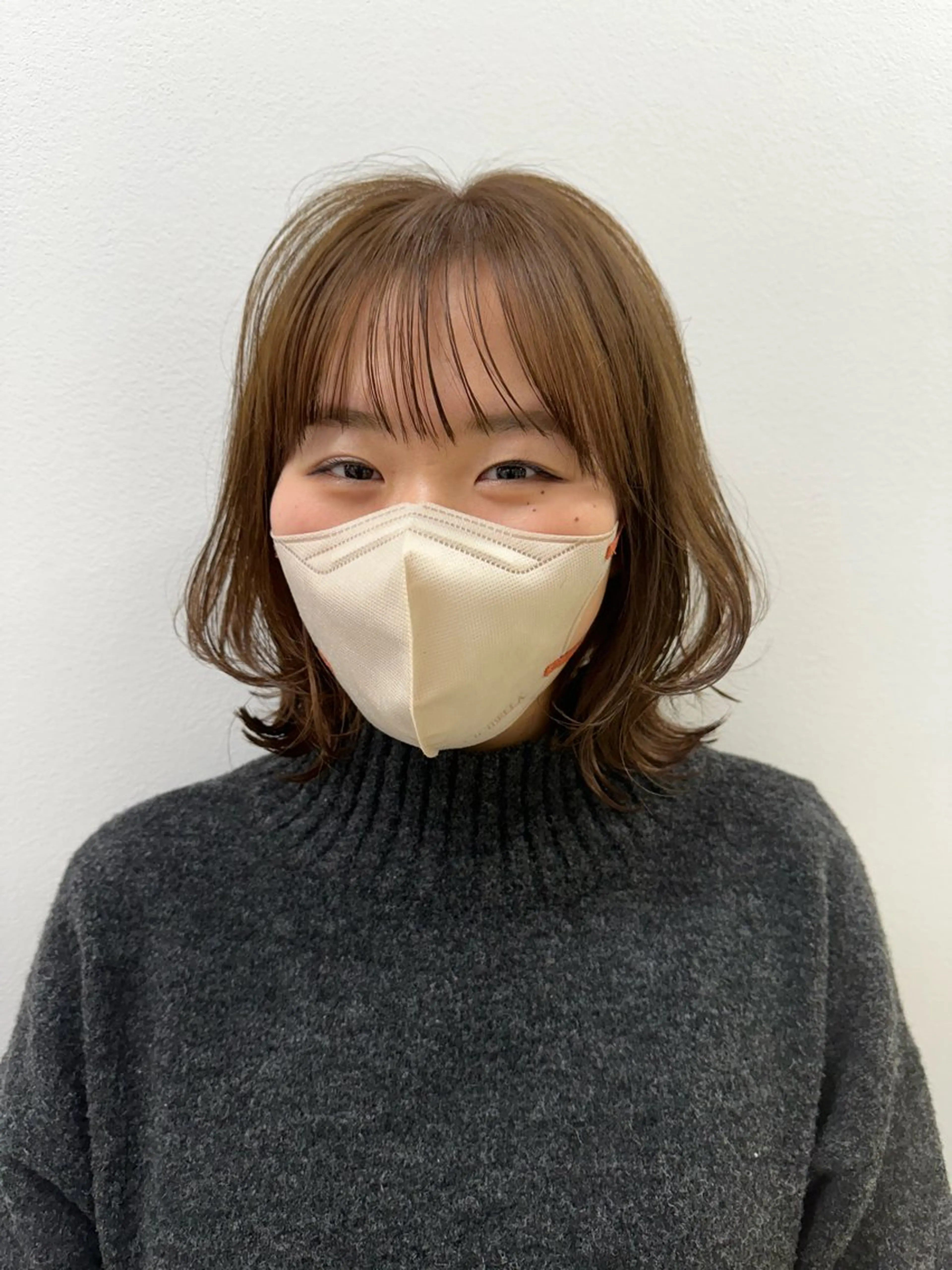 ミディアム カット ヘアカラー トリートメント 髪質改善/韓国/ ヘアセット/夏美のヘアスタイル