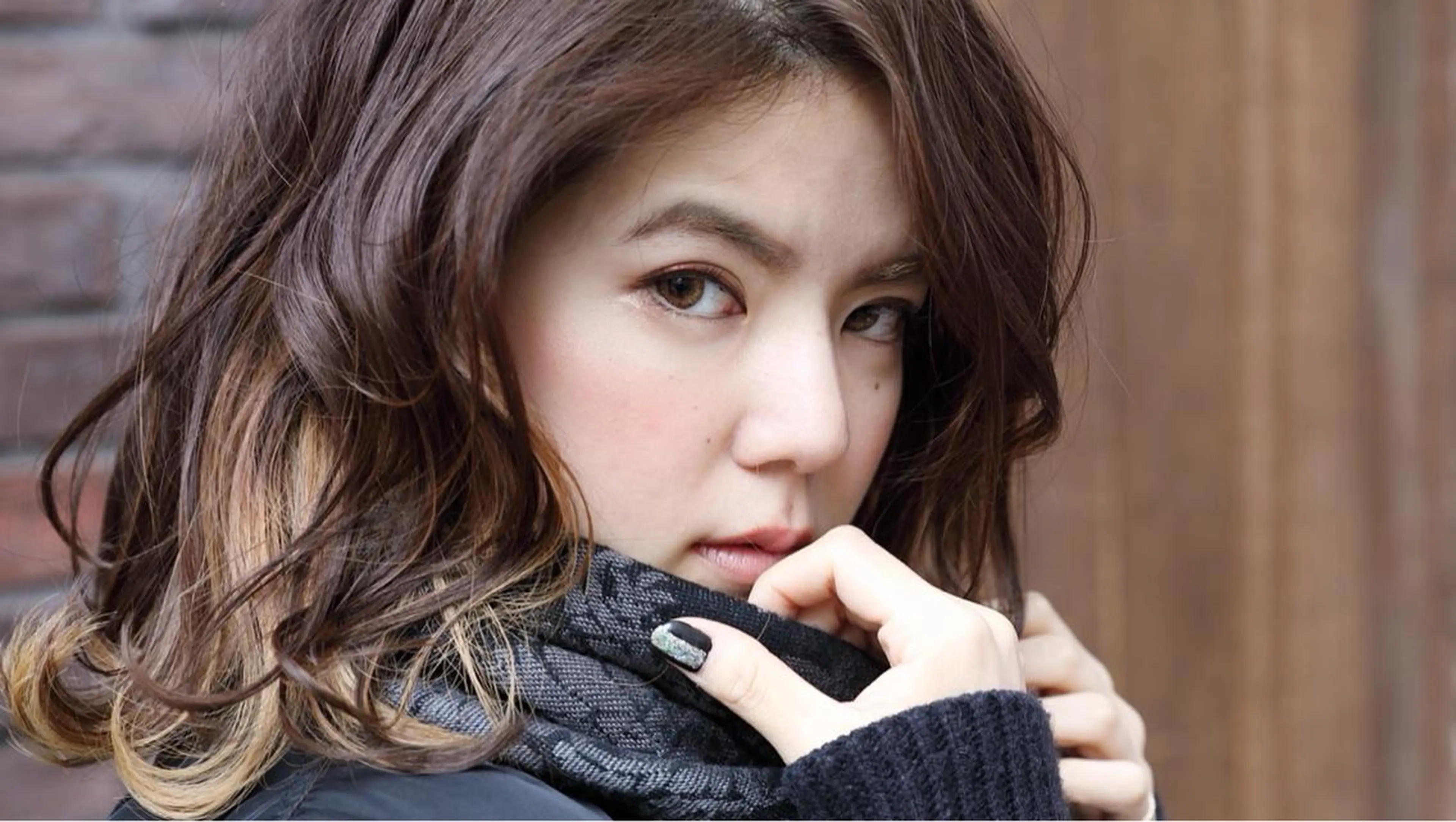 セミロング ハイライト 髪質改善 小顔カット Endearing 銀座/レイヤーカットのヘアスタイル