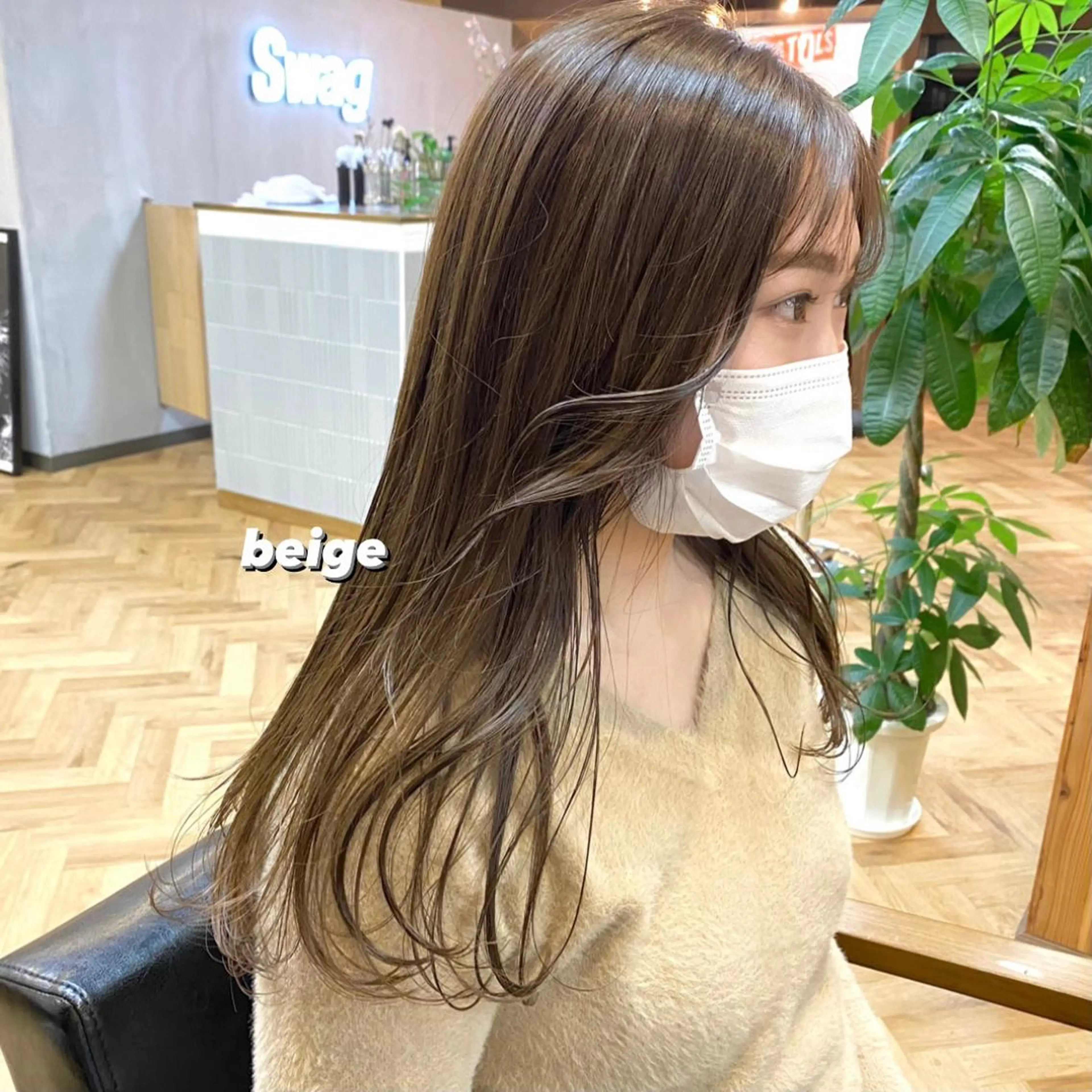 セミロング カラー パーマ ヘアアレンジ メンズ キッズ ネイル マツエク・マツパ 前川 朋香のヘアスタイル