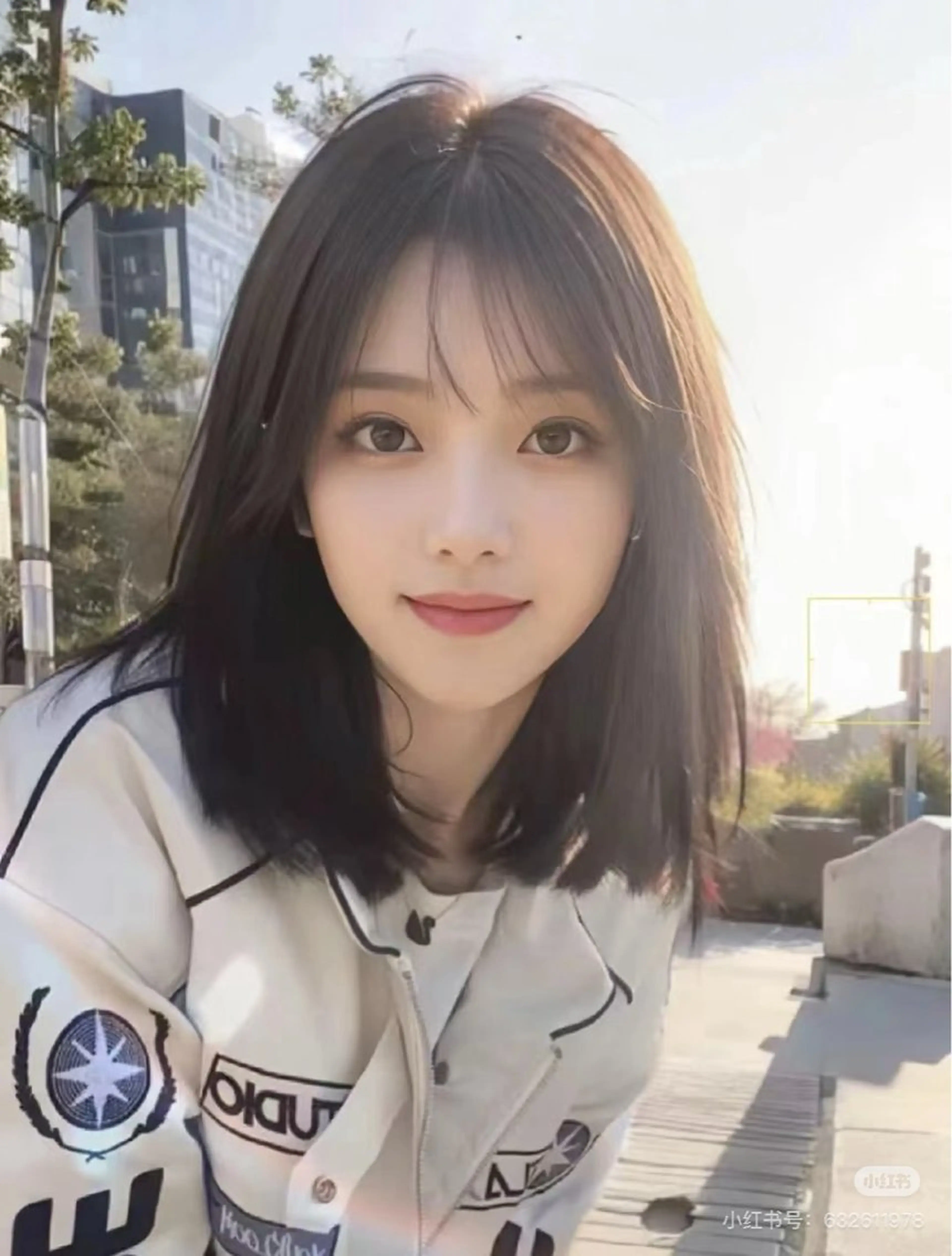 ミディアム デザインカット 学生 GLanz 朱蒙のヘアスタイル