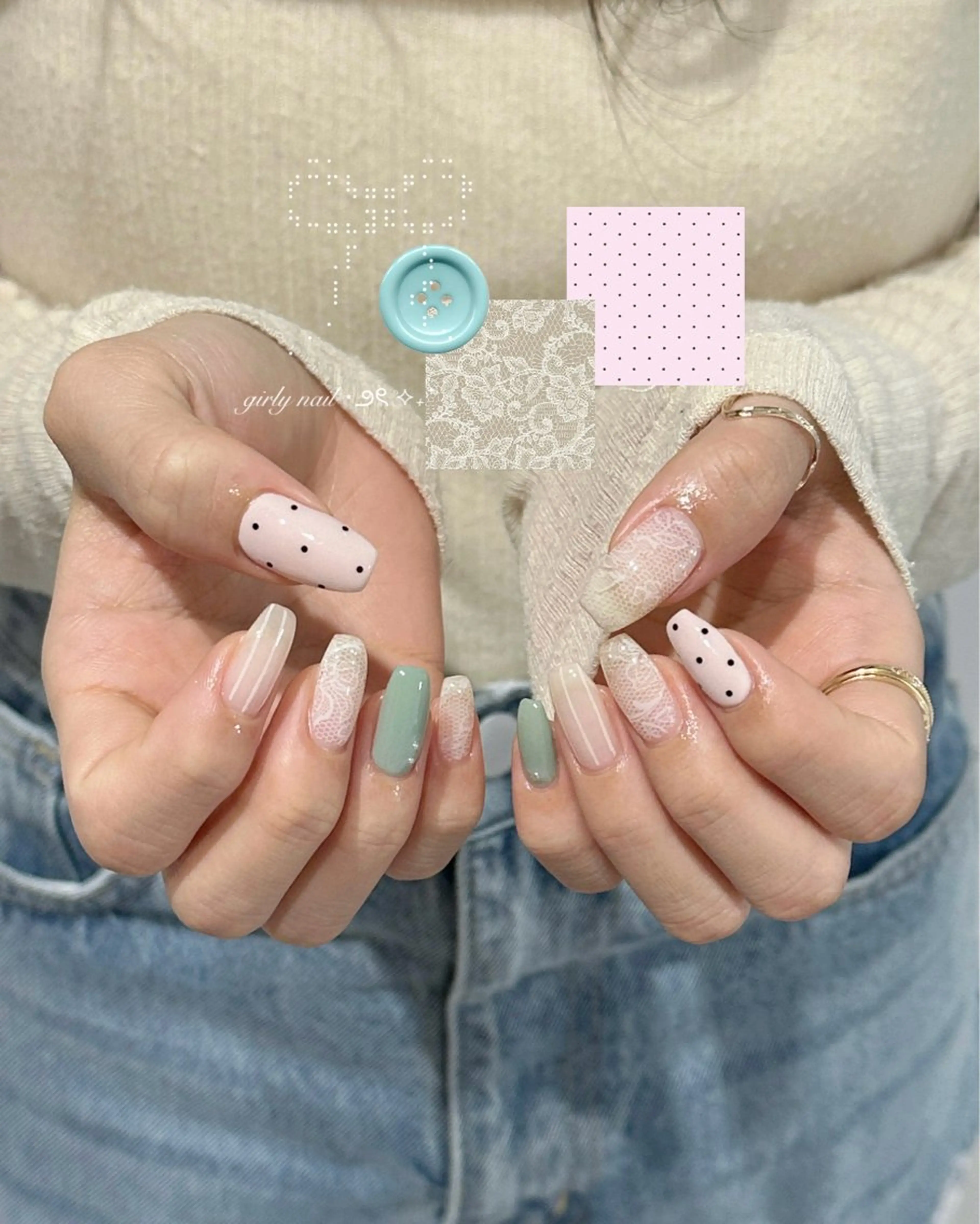 【オフあり】持ち込みシンプルネイルの写真