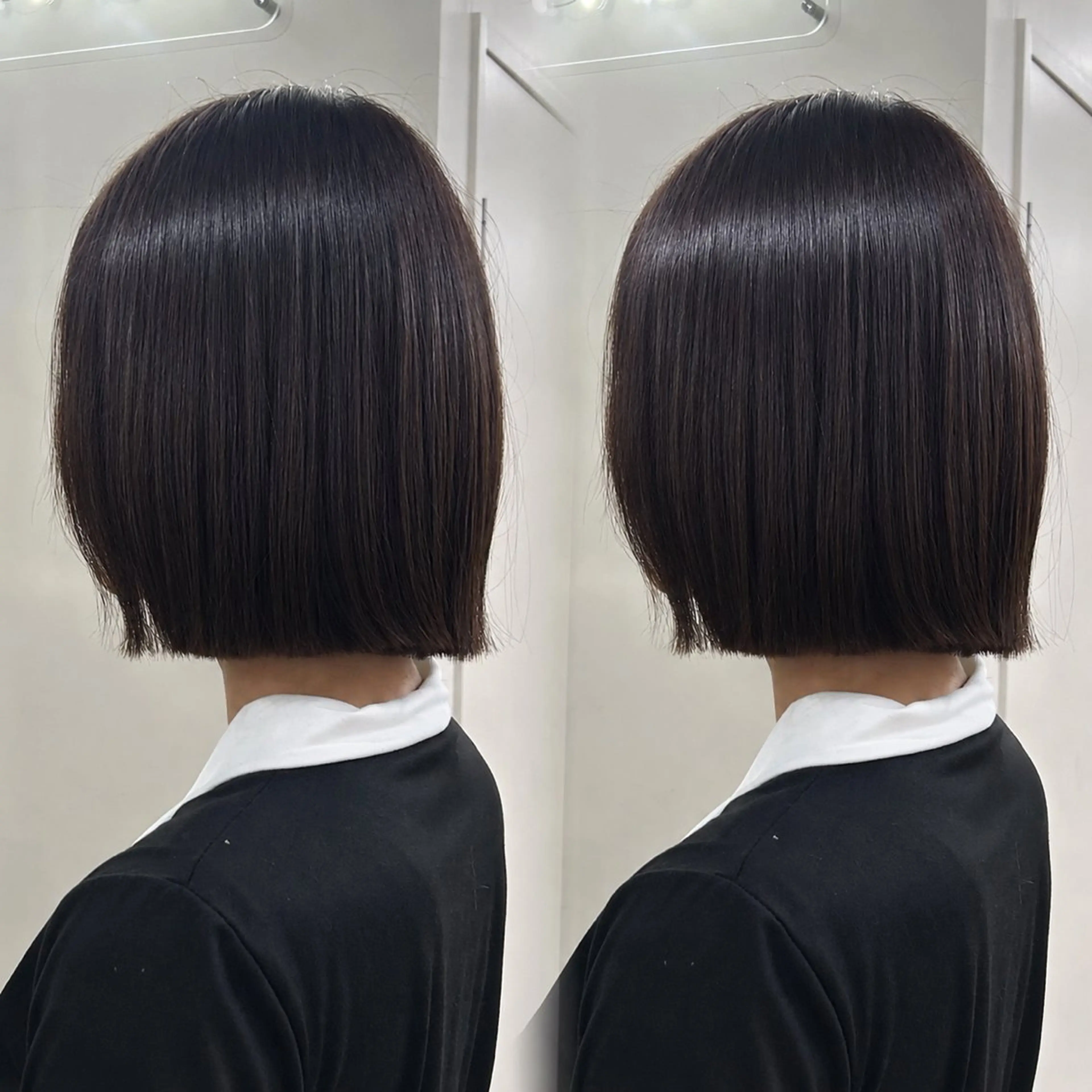 🩶꒰ カット無料U30限定🍒 ꒱🩶韓国風切りっぱなしボブ+髪質改善2stepトリートメントの写真