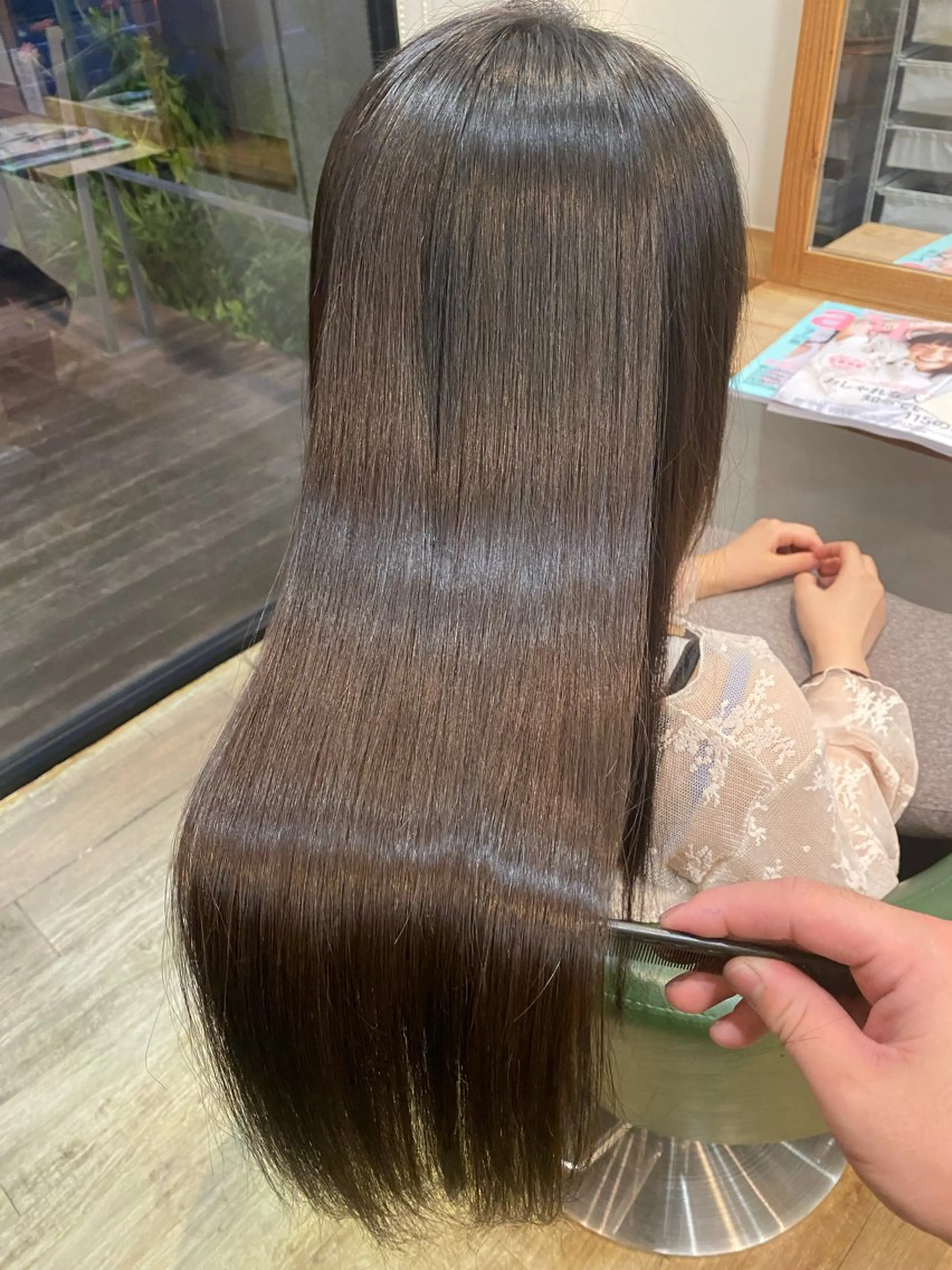 ロング カット ヘアカラー トリートメント 艶髪/髪質改善 /Ryoのヘアスタイル