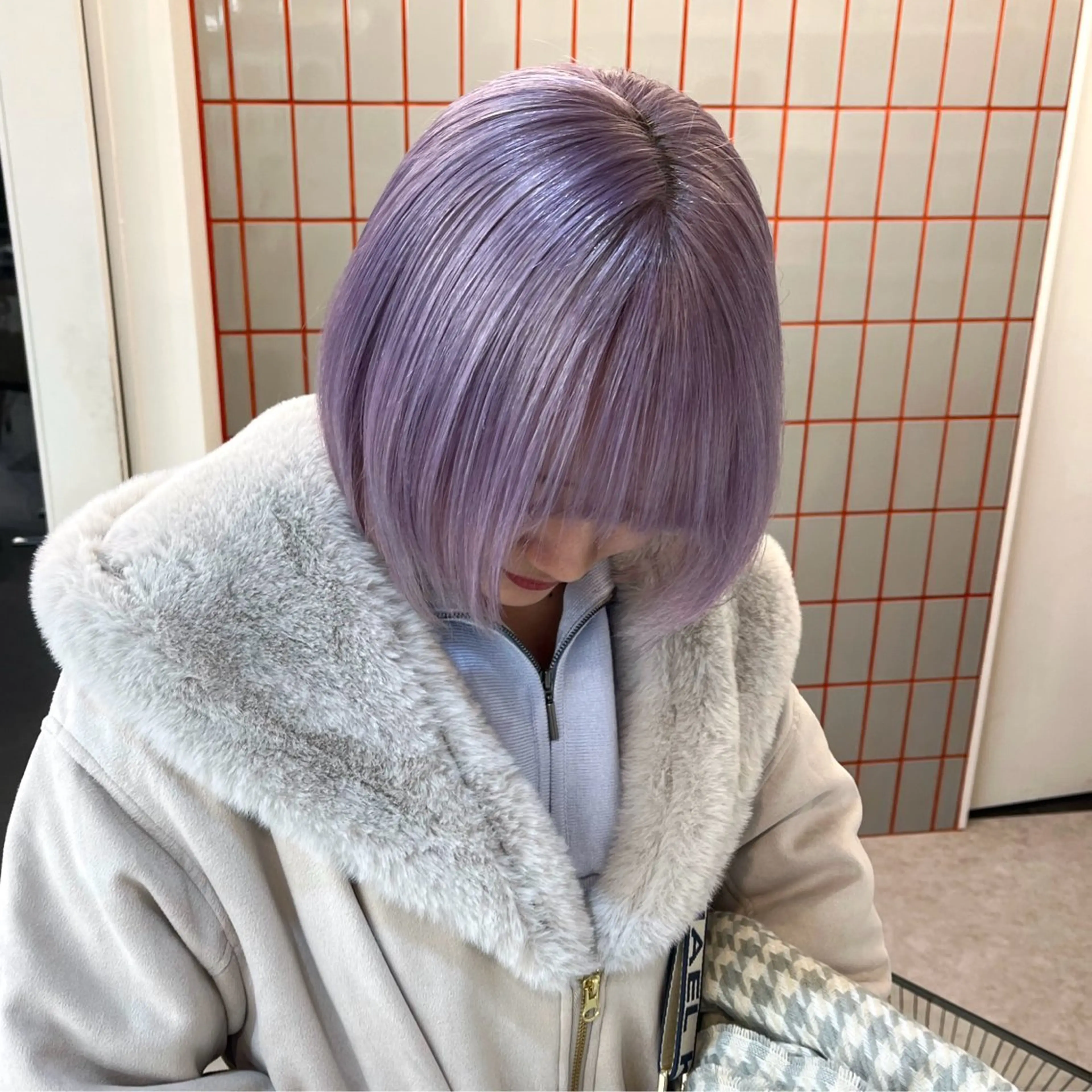 ショート カラー ハイトーンカラー ラベンダーカラー ヘアカラー 💍ダメージ最小限 ブリーチ/ちさと💍のヘアスタイル