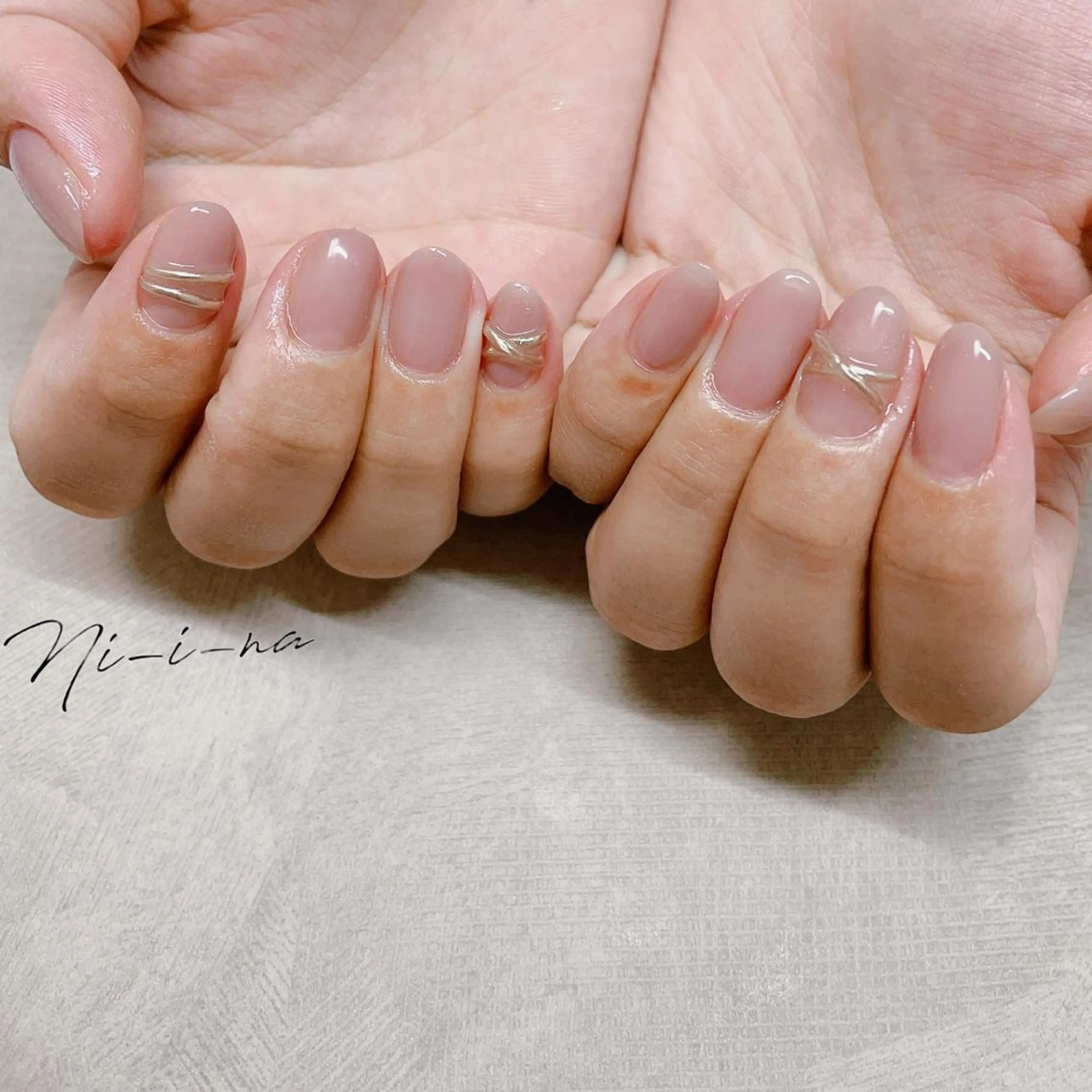 ネイル ワンカラーネイル ショートネイル シンプルネイル nail salon Ni-i-naのネイルデザイン
