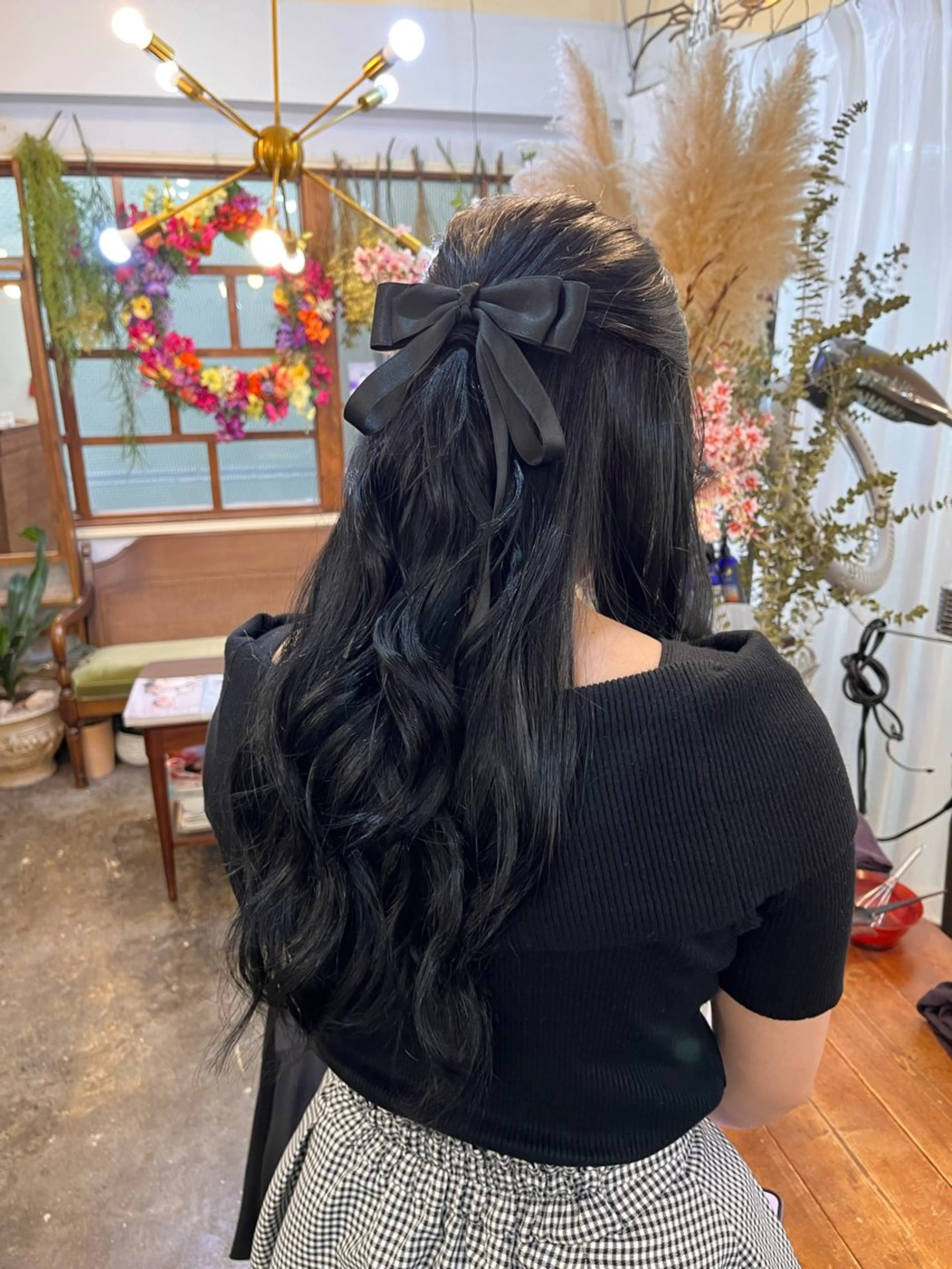 ヘアアレンジ ハーフアップ mary'sメリー /ニュアンスカラーのヘアスタイル