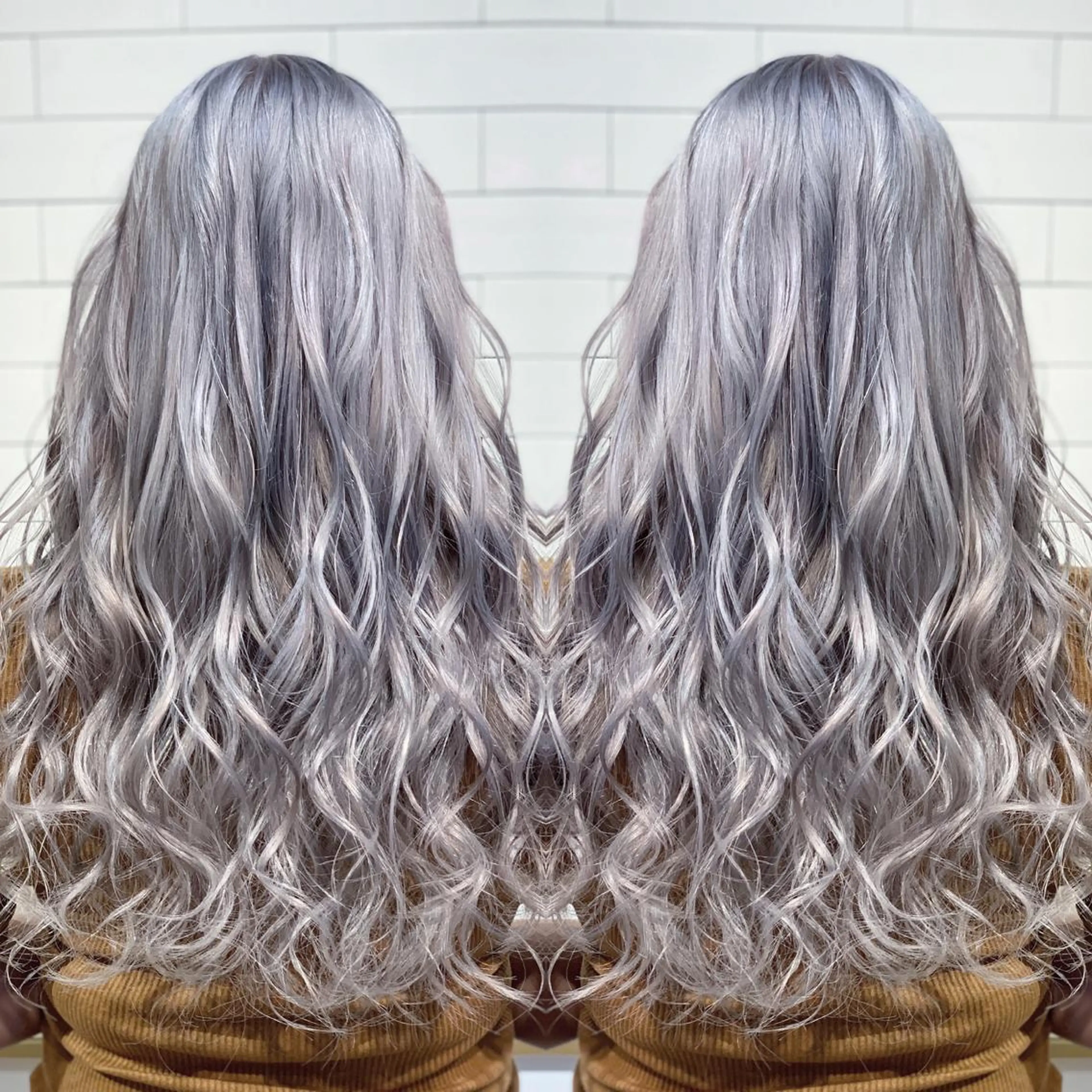 ロング カラー ヘアアレンジ ヘアカラー トリートメント 髪質改善×ハイトーン 中田啄也のヘアスタイル