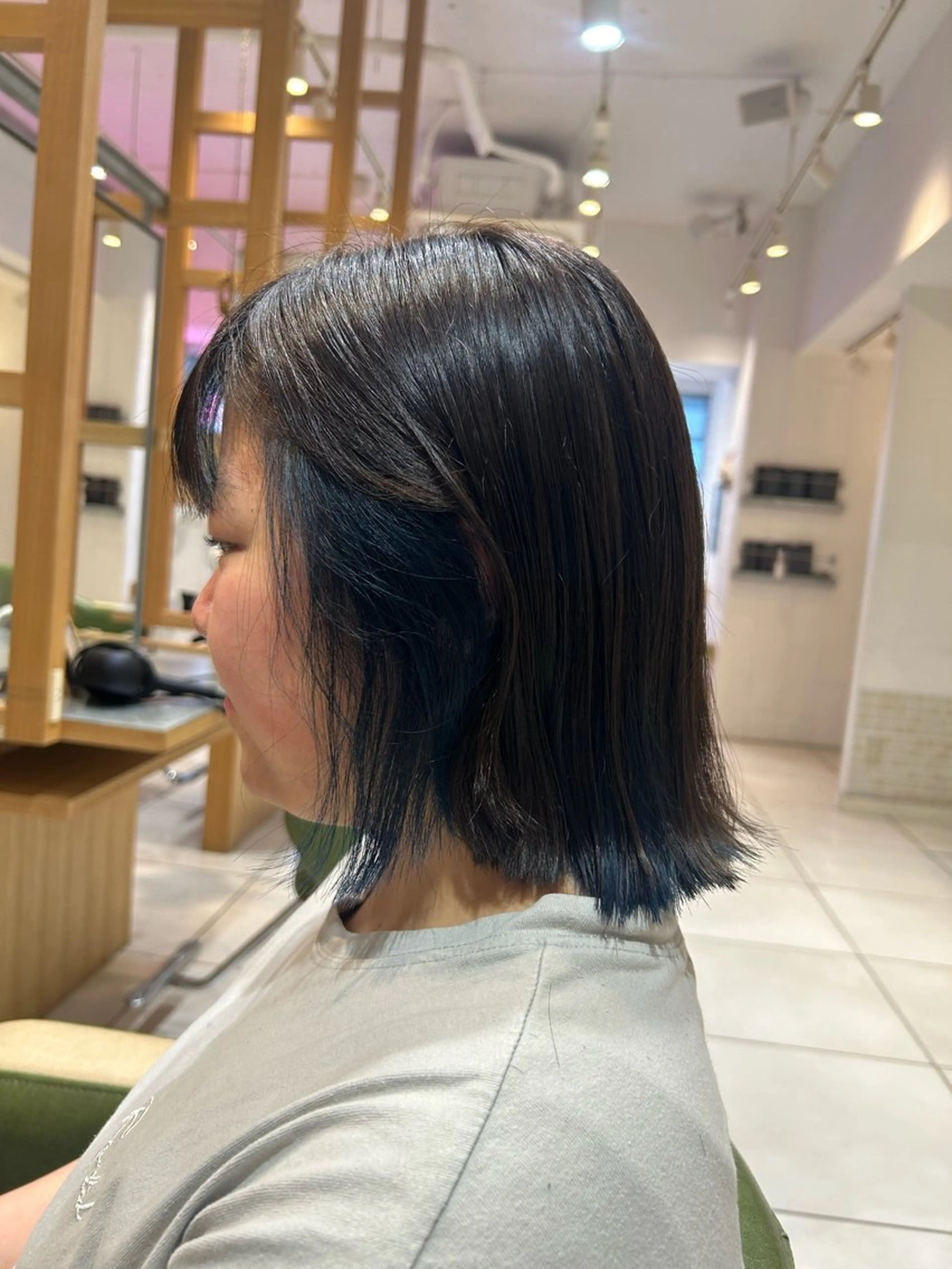 ミディアム ふじ ここなのヘアスタイル