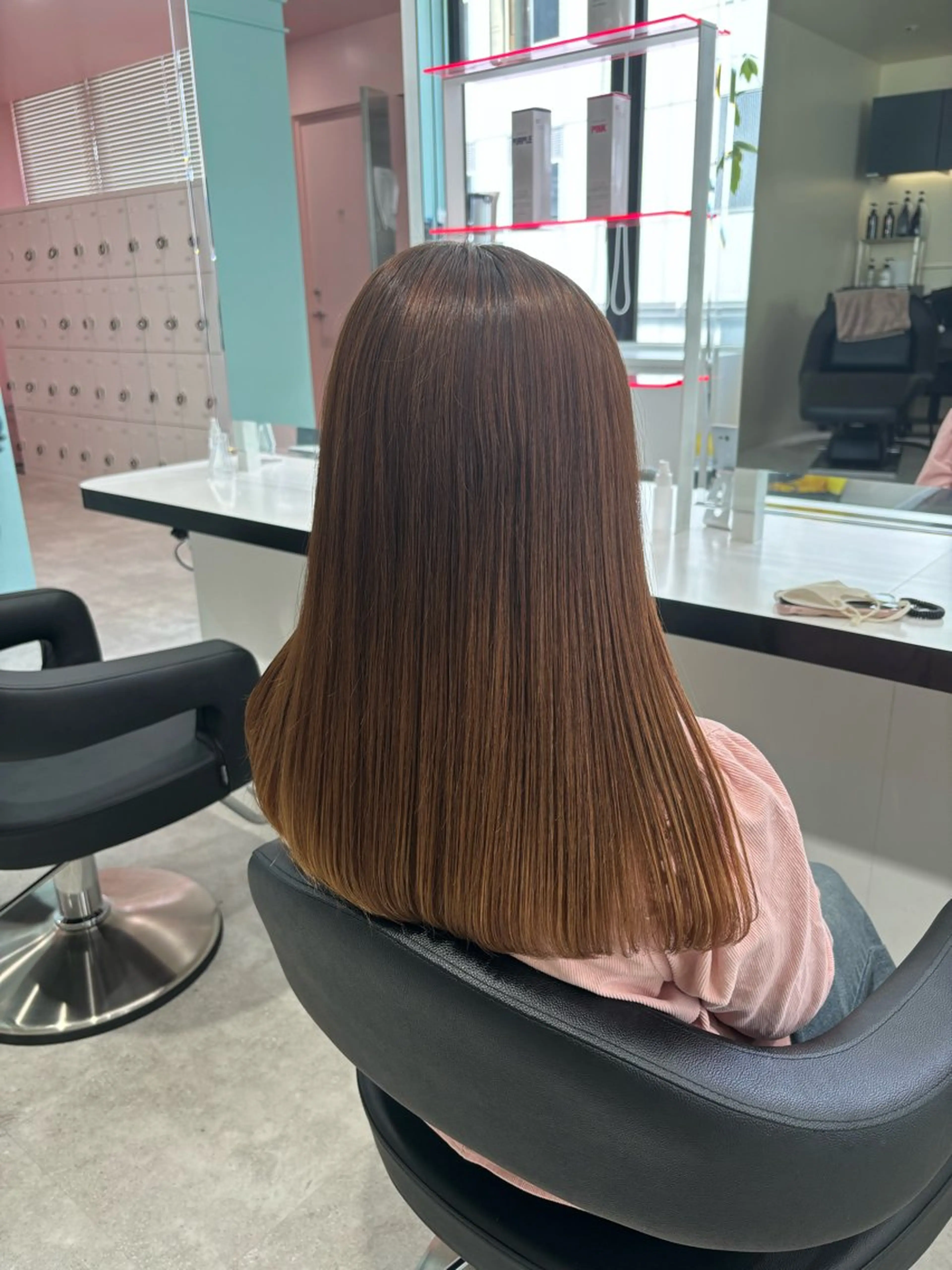 セミロング Wカラー/暖色/べ ージュりく©︎🐝のヘアスタイル