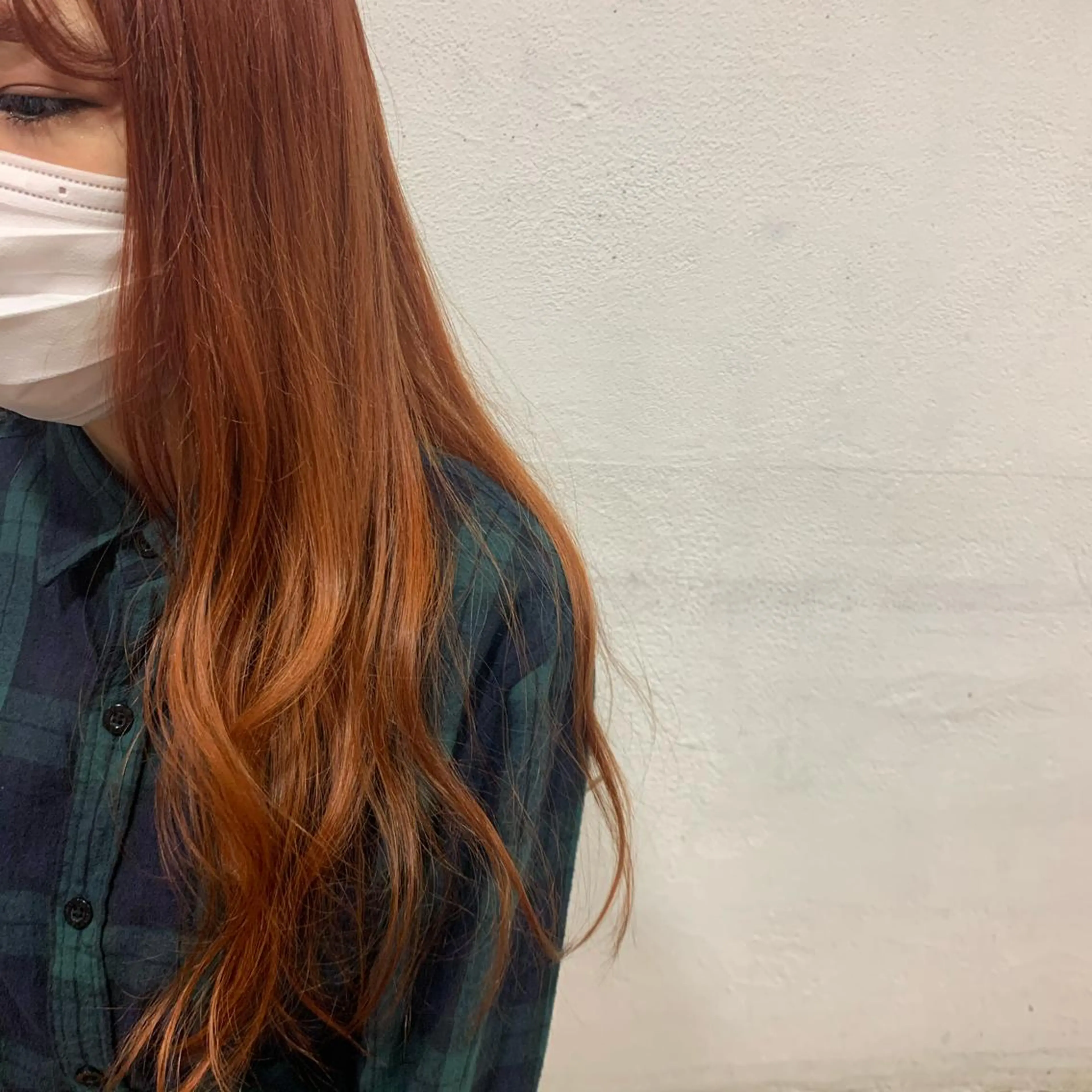 ロング カラー オレンジ まつ毛パーマ🐏 NANAMIのマツエク・マツパデザイン