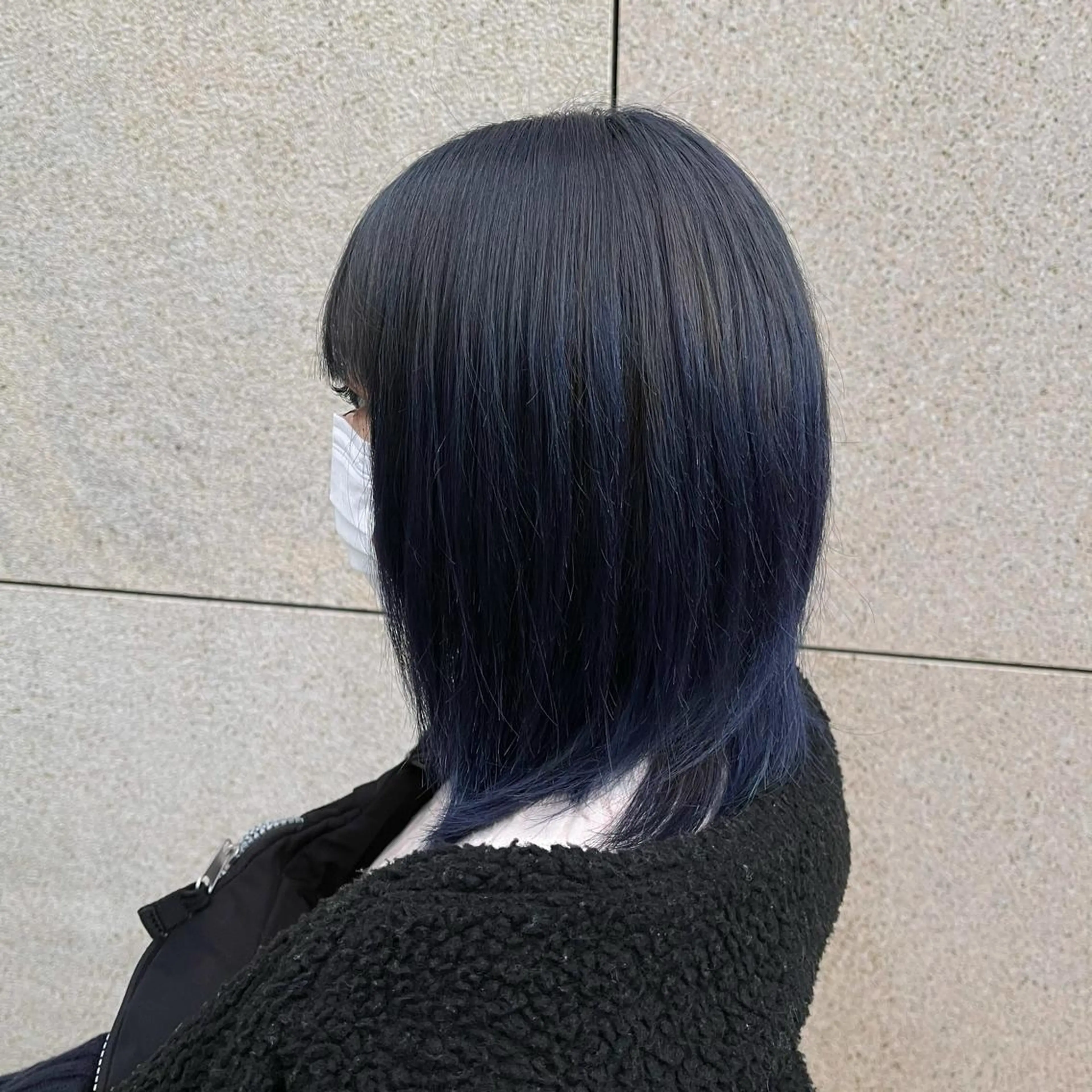 セミロング カラー ブルーカラー ネイビーカラー 📍葛西りんたろう/ ENVのヘアスタイル