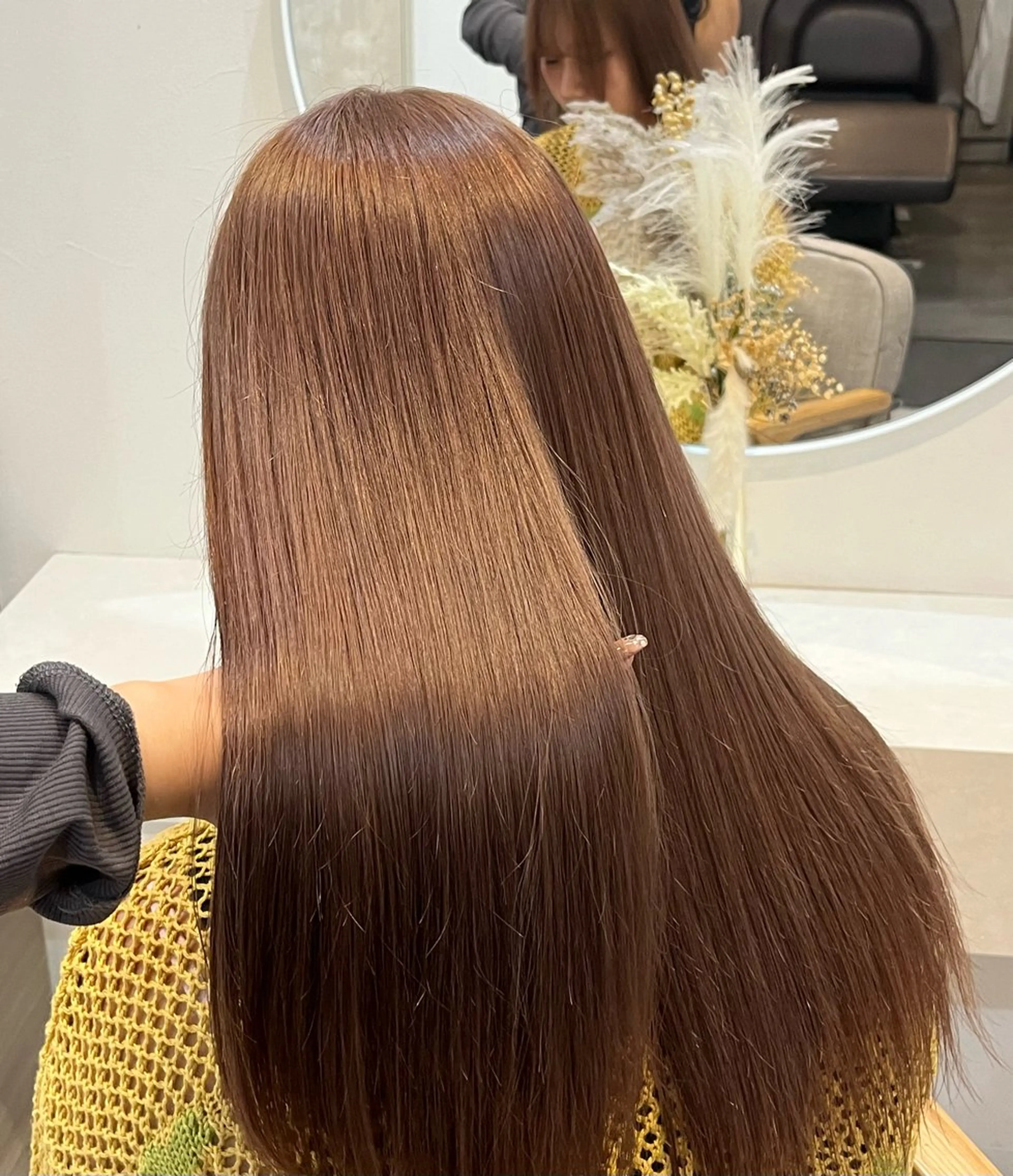 ロング カラー ベージュカラー ブリーチ 透明感カラー 🦋Yui🦋透明感 /ベージュ/Wカラーのヘアスタイル