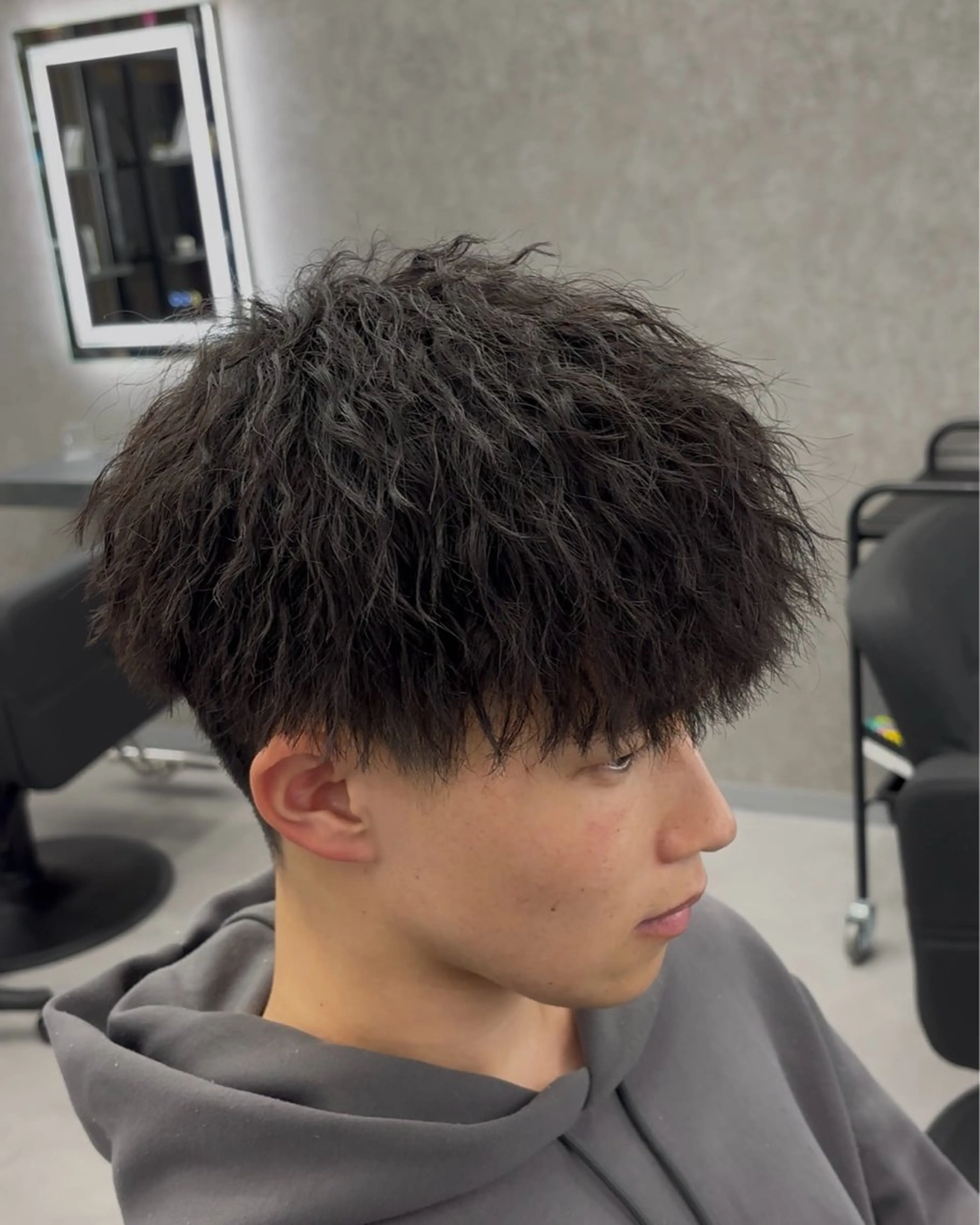 メンズカット+ツイストパーマの写真