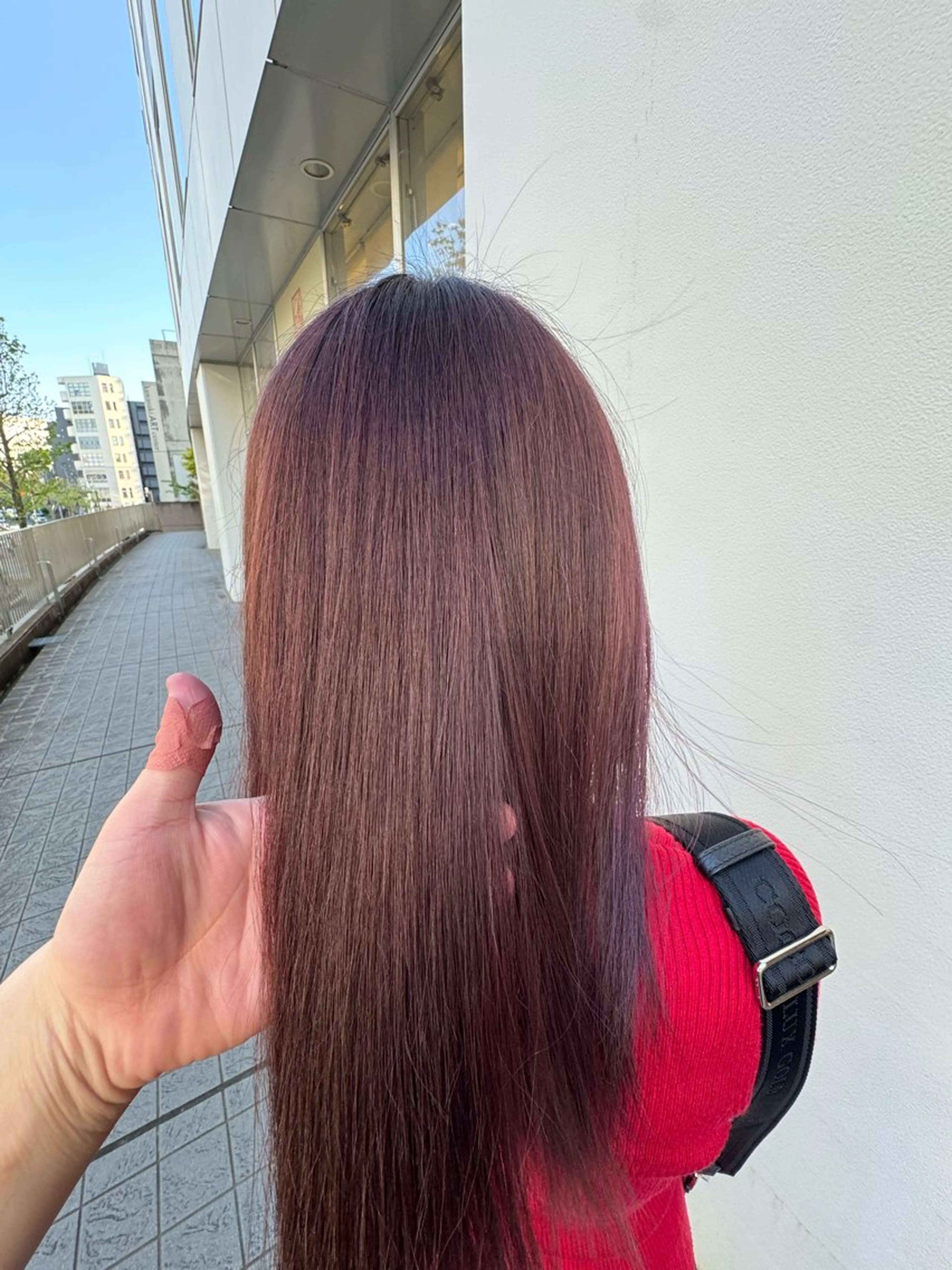 カラー ラベンダーカラー ラベンダーピンク ピンクカラー オノ　ソウイチロウ/ 当日予約OKのヘアスタイル