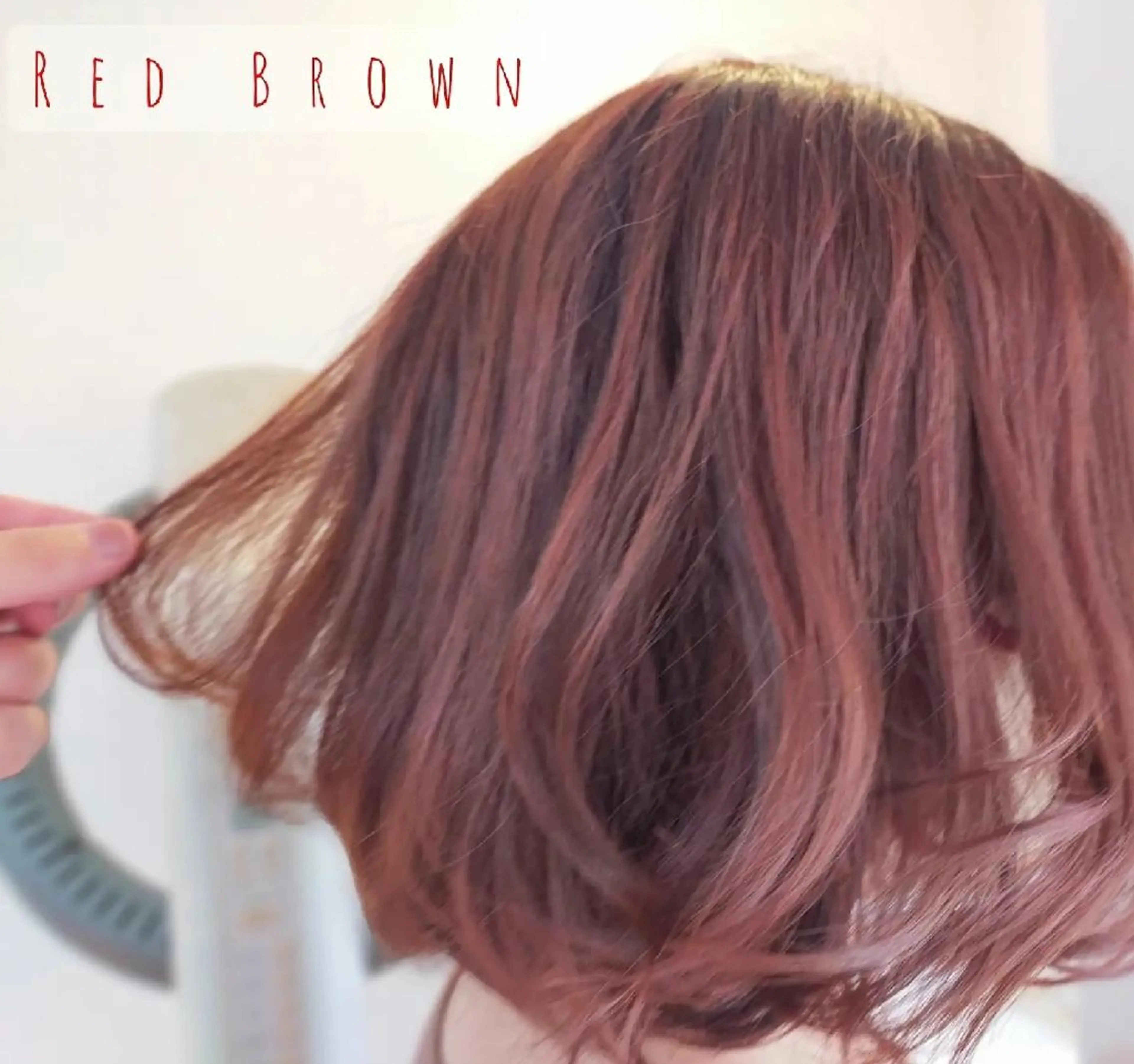 ミディアム カラー ブラウンカラー レッドカラー レッドブラウン Culumi クルミ 松井照雄/梅田茶屋町のヘアスタイル