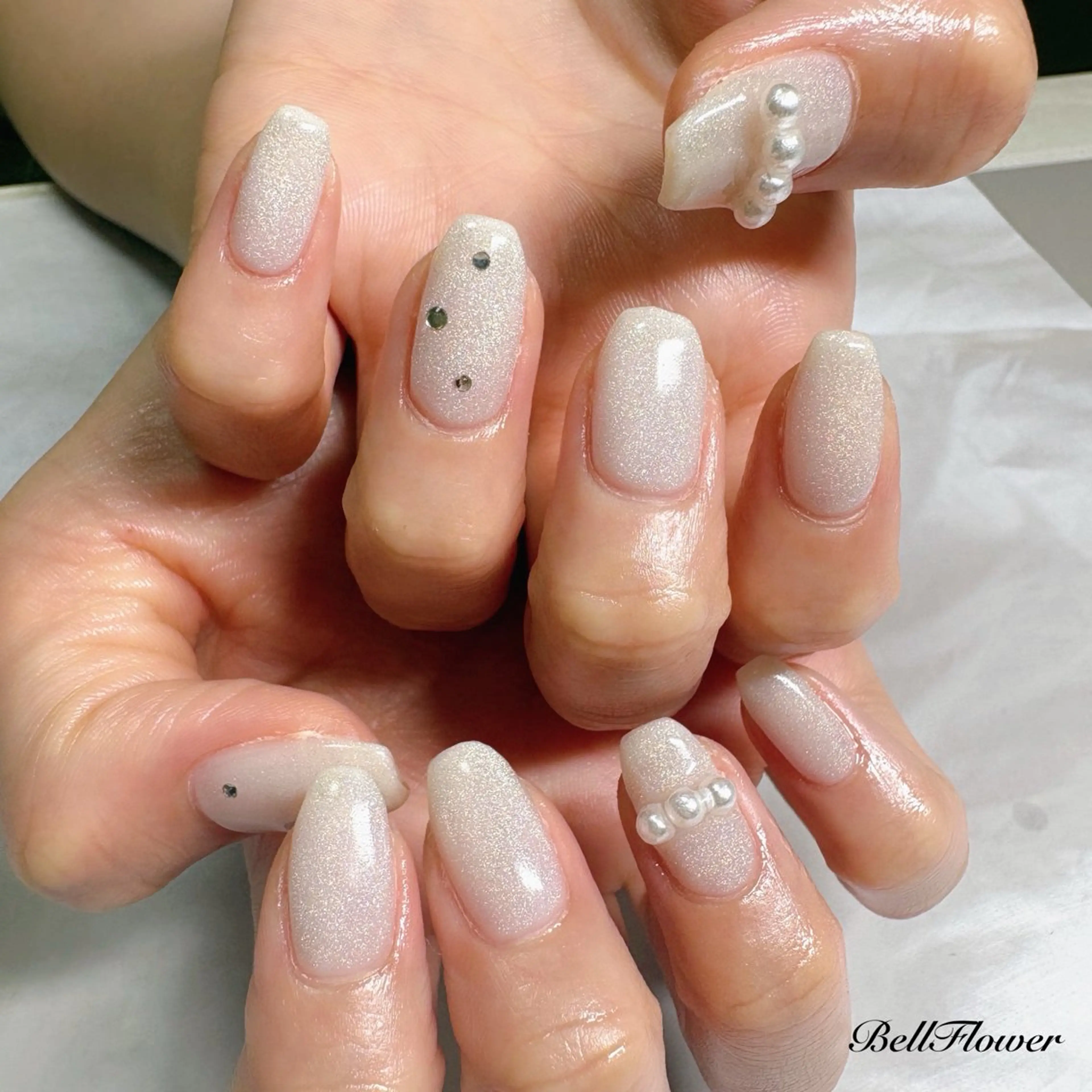 ネイル ハンドネイル Bell Flowerのネイルデザイン