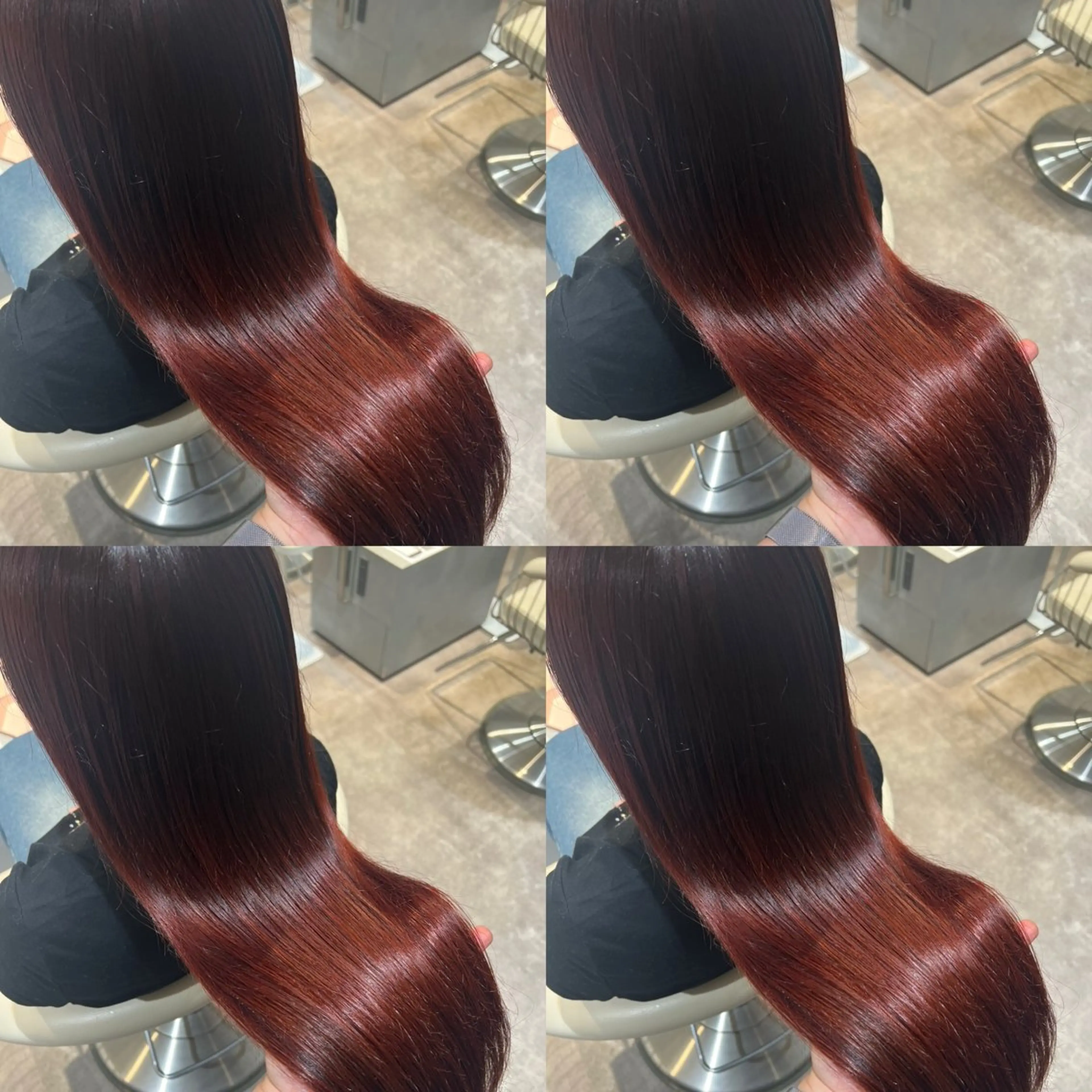 セミロング カラー ブリーチ ブリーチなしカラー レッドカラー トリートメント カット ヘアカラー トリートメント 💎透明感カラー特化 💎TAISEIのヘアスタイル