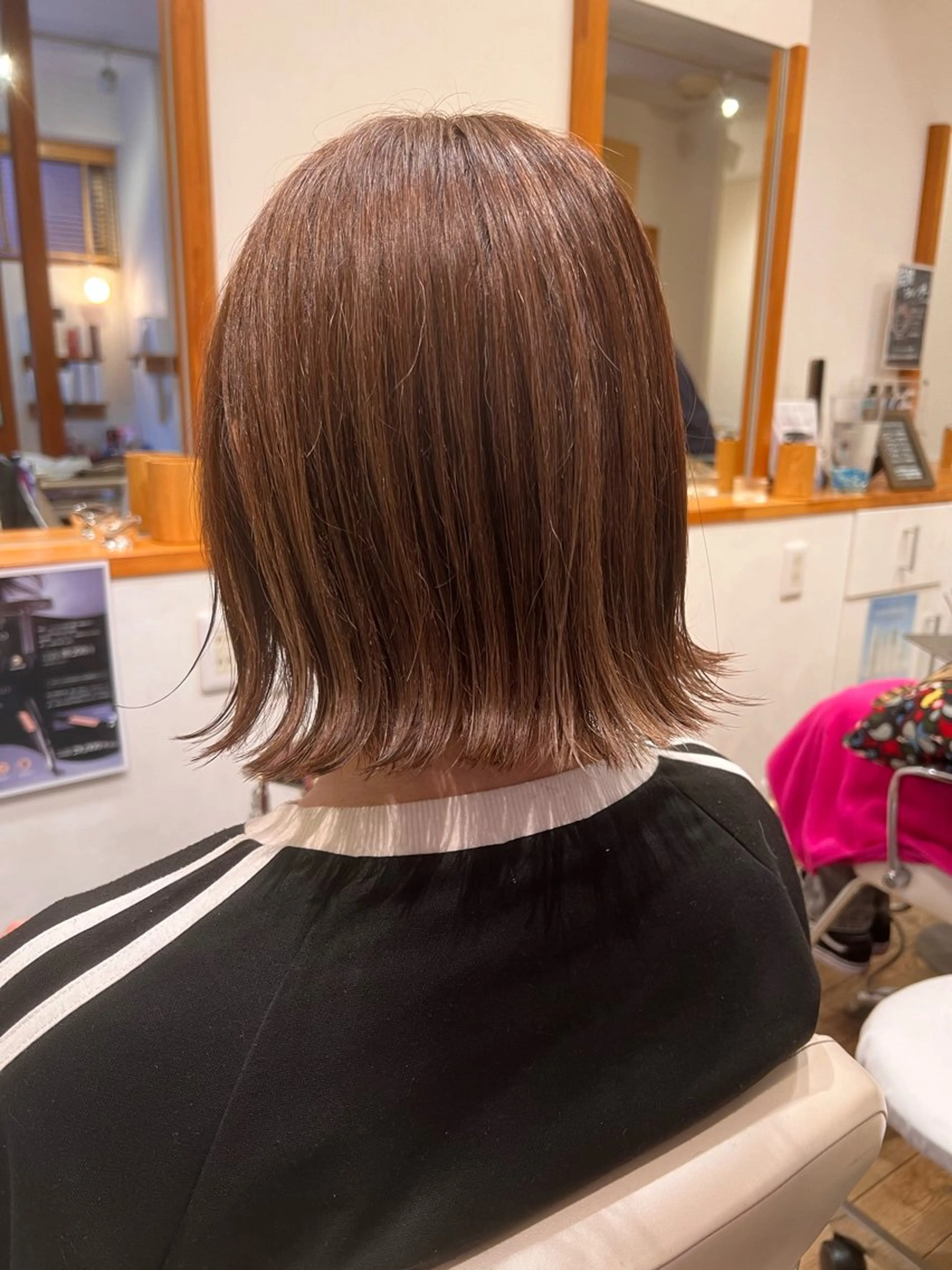 ミディアム カット ヘアカラー アザマ　ヤスカツ _rosso 川口のヘアスタイル