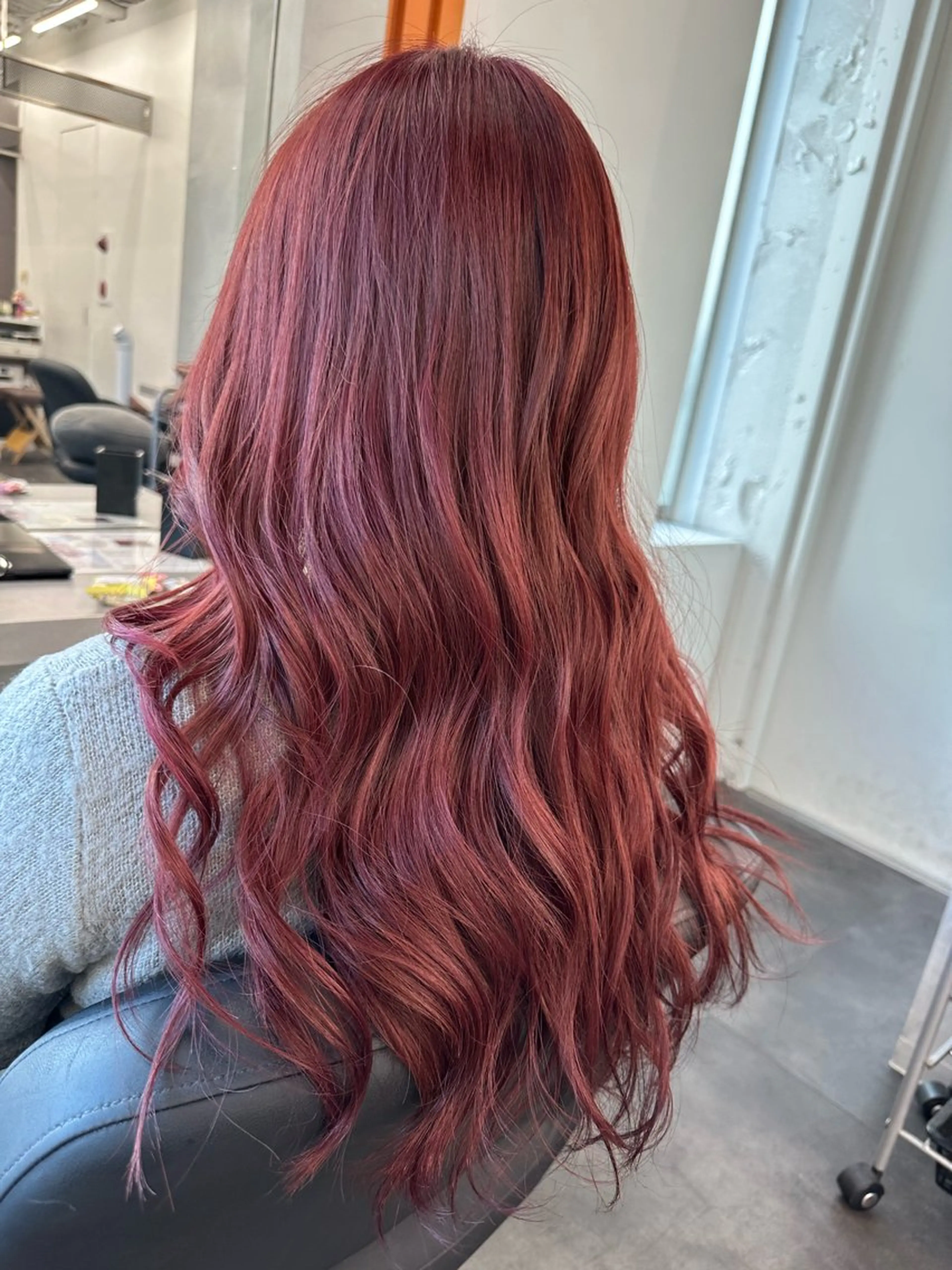 ロング カラー ブリーチ 透明感カラー ダブルカラー ブリーチなしカラー 長畑 光紀のヘアスタイル