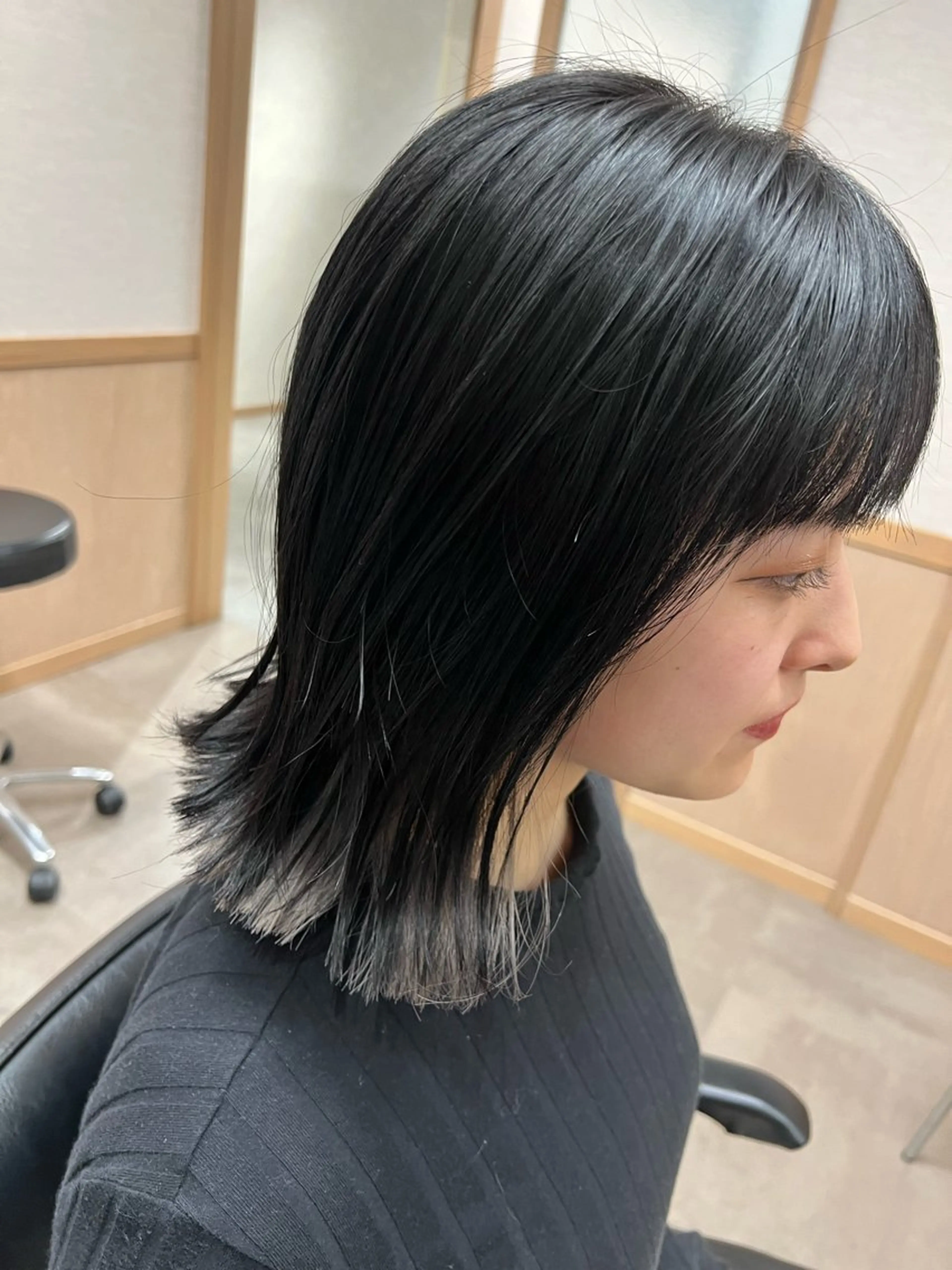 ミディアム ヘアカラー 寺田 詩のヘアスタイル